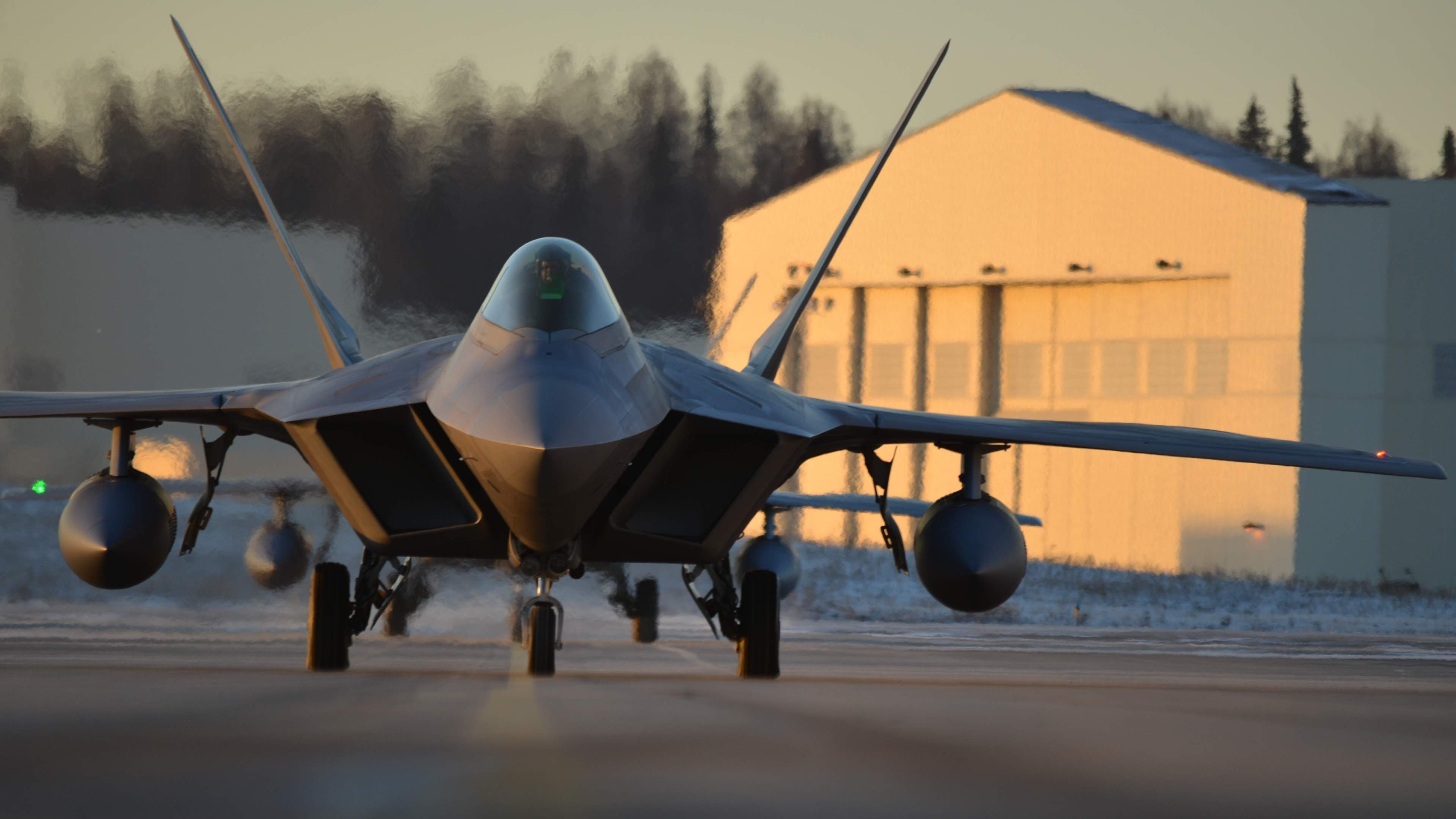 Lockheed airplane, F-22 Raptor, Stealth fighters, Otosection, 3840x2160 4K Desktop