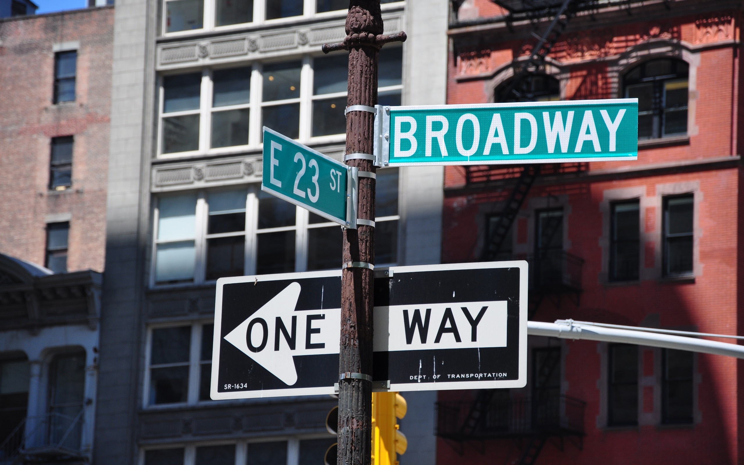 Street sign, Broadway Wallpaper, 2560x1600 HD Desktop