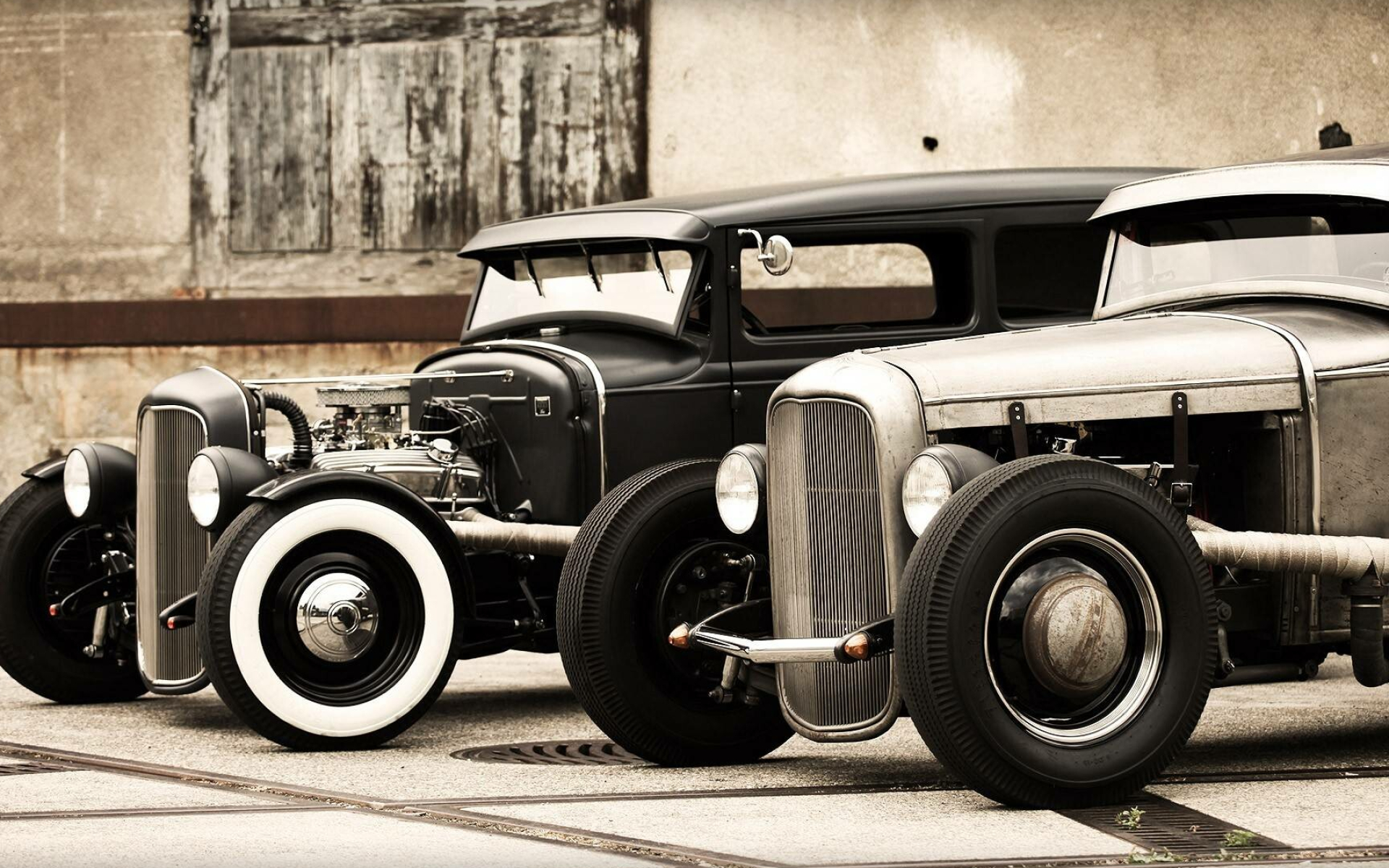 Monochrome, Hot Rod Wallpaper, 1920x1200 HD Desktop