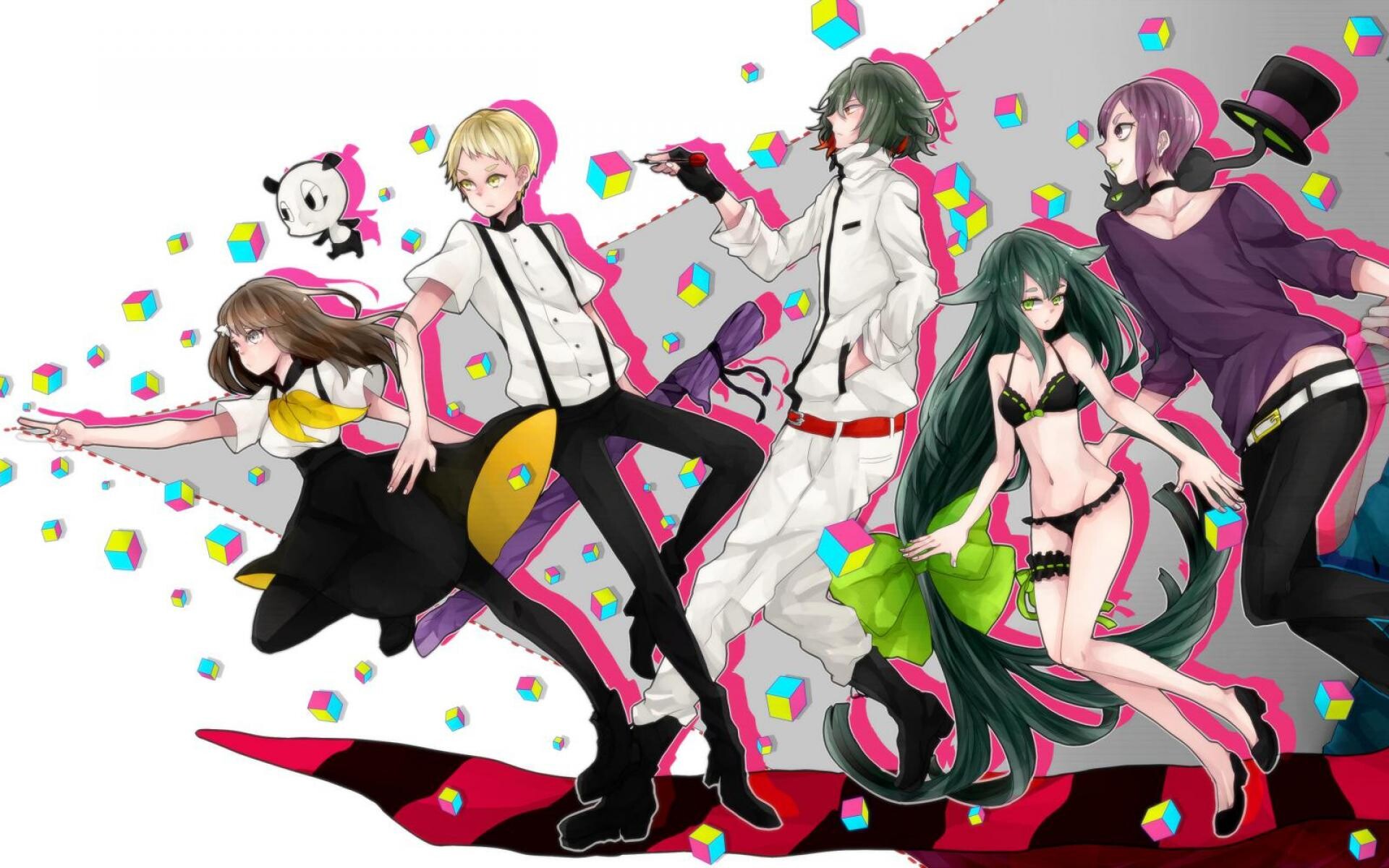 Gatchaman Crowds, Anime series, Vibrant wallpapers, Unique characters, 1920x1200 HD Desktop