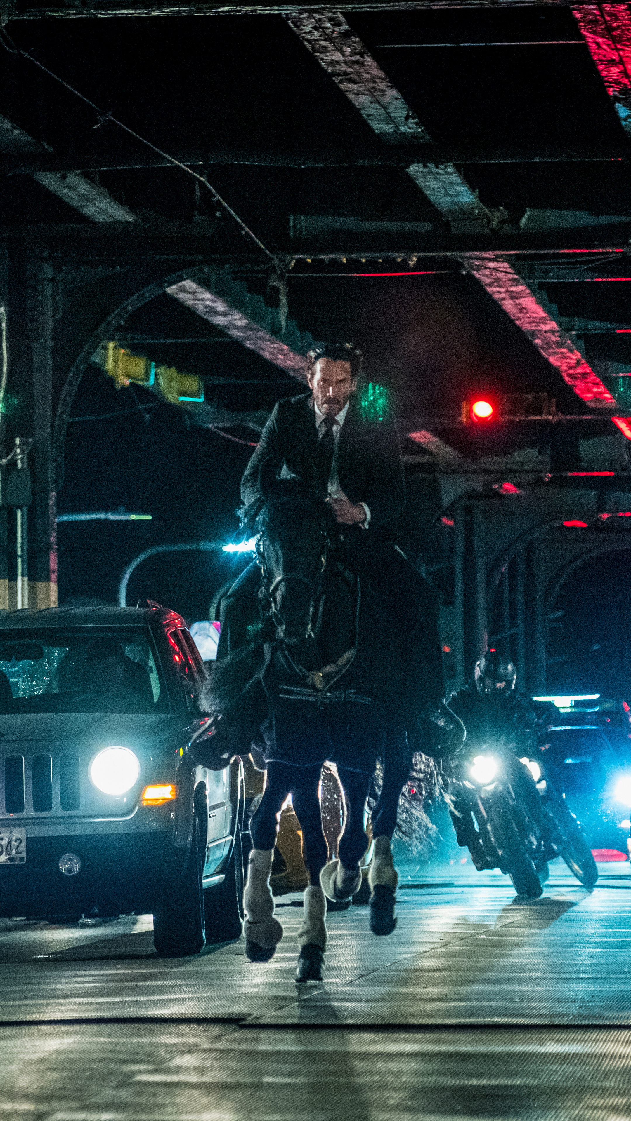 John Wick: Chapter 3 Parabellum, Movie still, Sony Xperia X, Intense action, 2160x3840 4K Phone