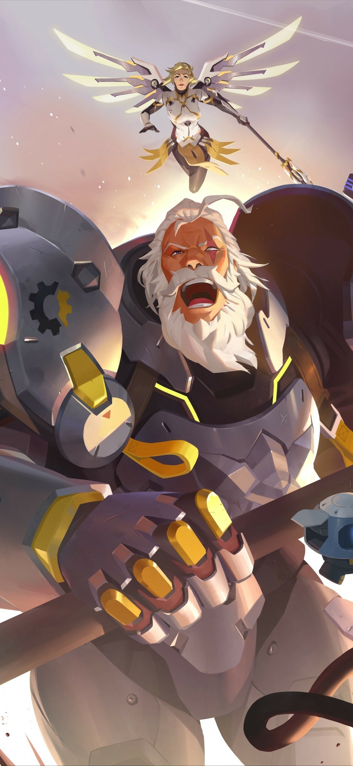 Reinhardt, Overwatch Wallpaper, 1130x2440 HD Phone