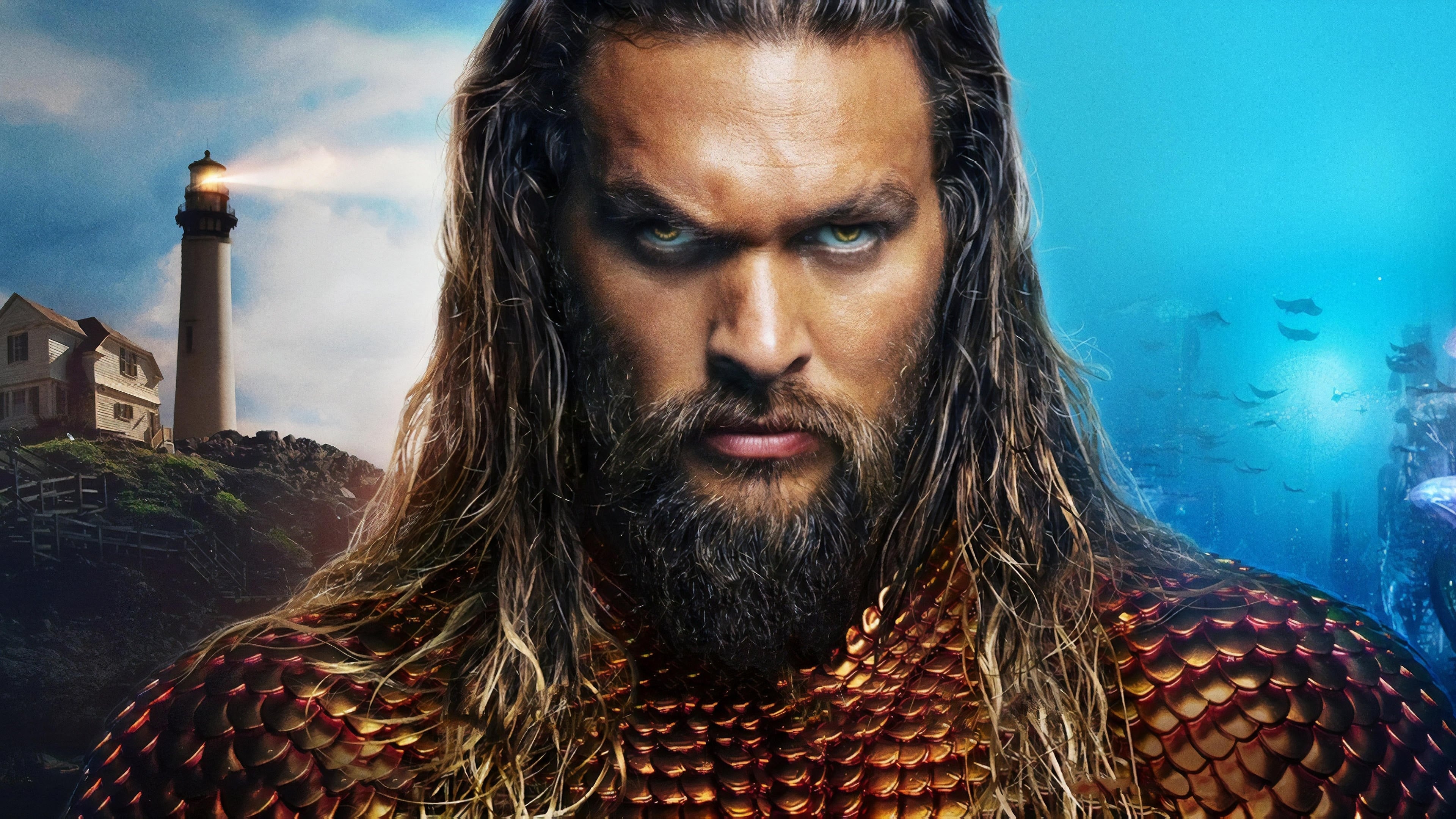 Aquaman 2018, Backdrops, Epic movie, Action-packed scenes, 3840x2160 4K Desktop