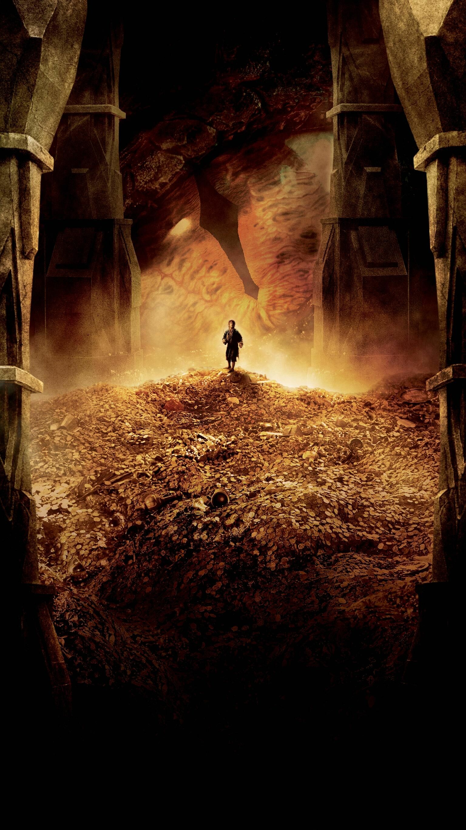 The Hobbit movies, Desolation of Smaug, Phone wallpaper, Adventure fantasy, 1540x2740 HD Phone