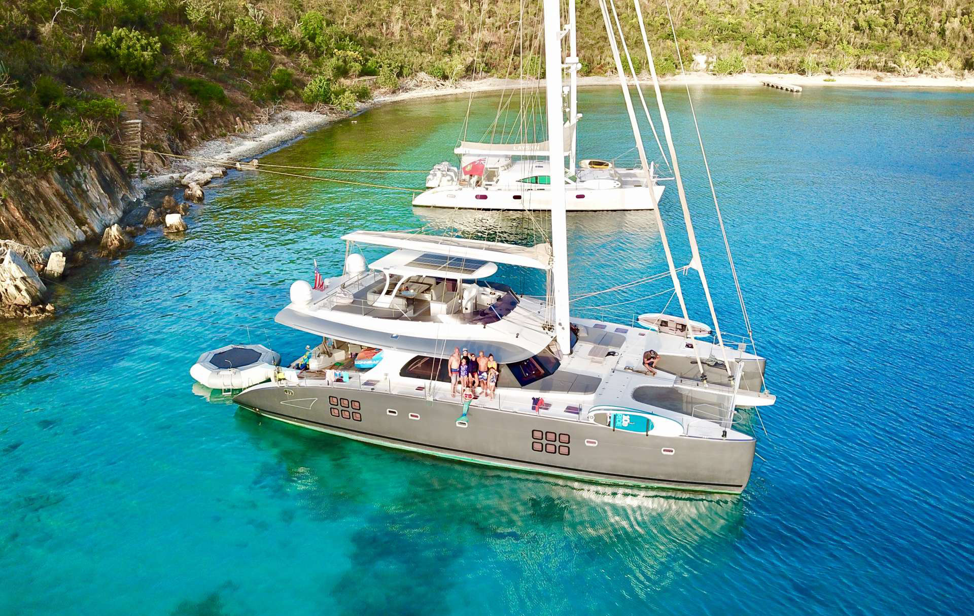 Catamaran, Fully crewed luxury, Excess 70, Blue sky, 1920x1220 HD Desktop