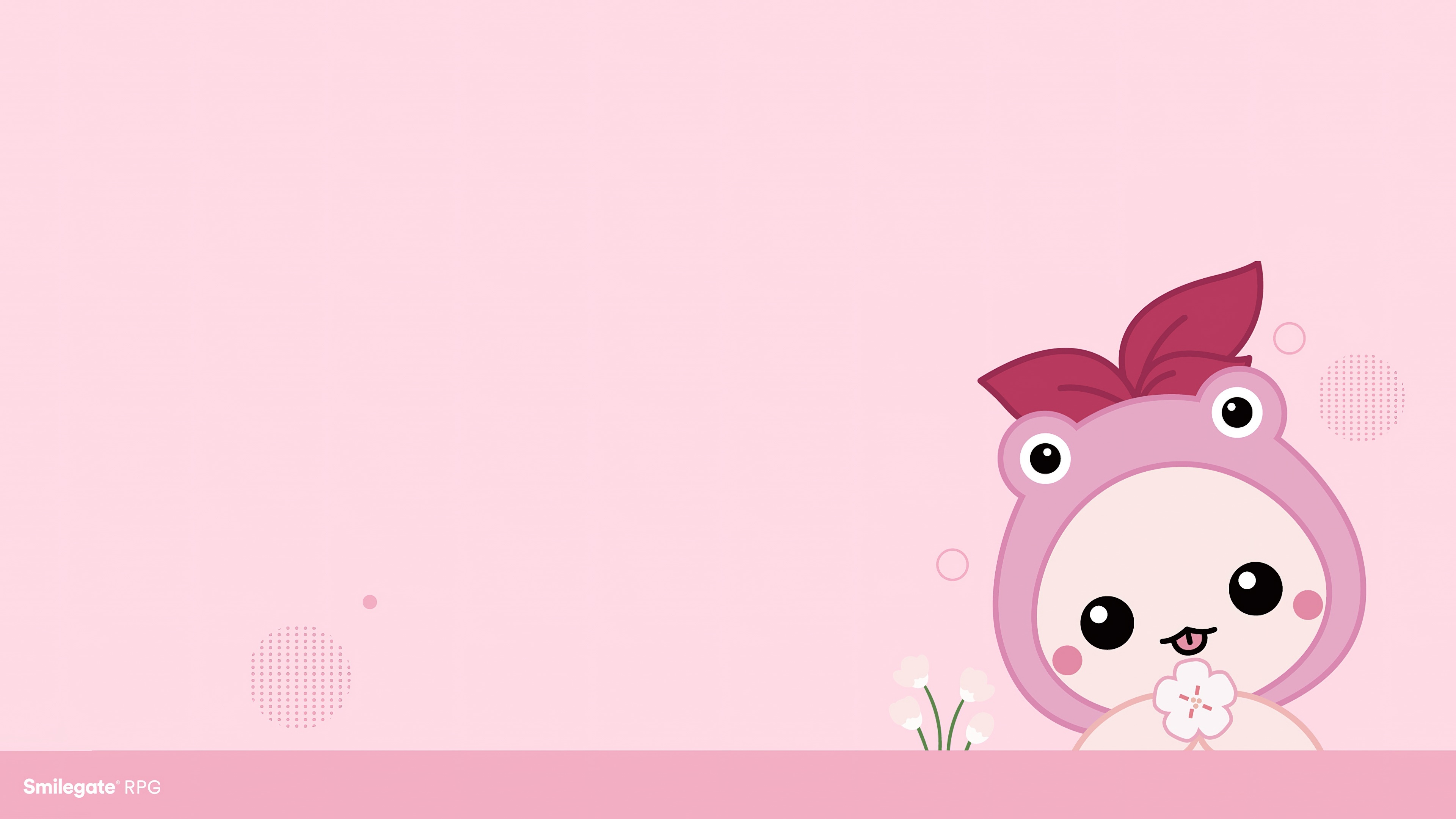 Mokoko, Cute Pink Wallpaper, 3840x2160 4K Desktop