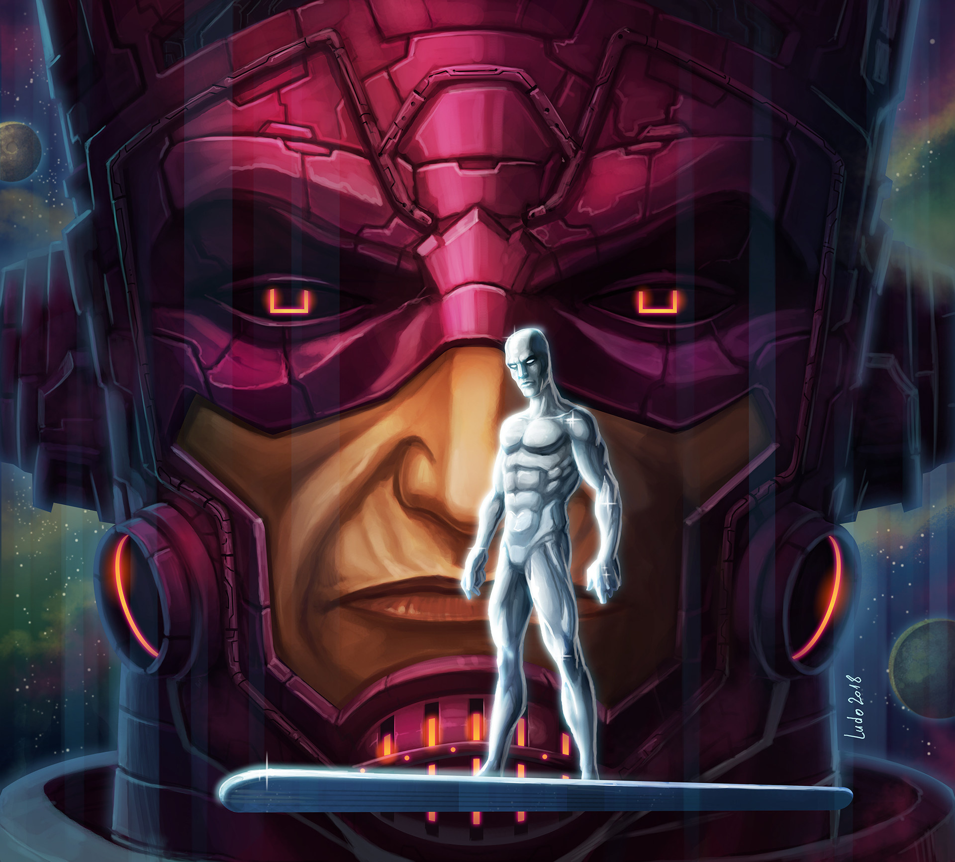 ArtStation, Galactus artwork, Marvel Comics, Art inspiration, 1920x1740 HD Desktop