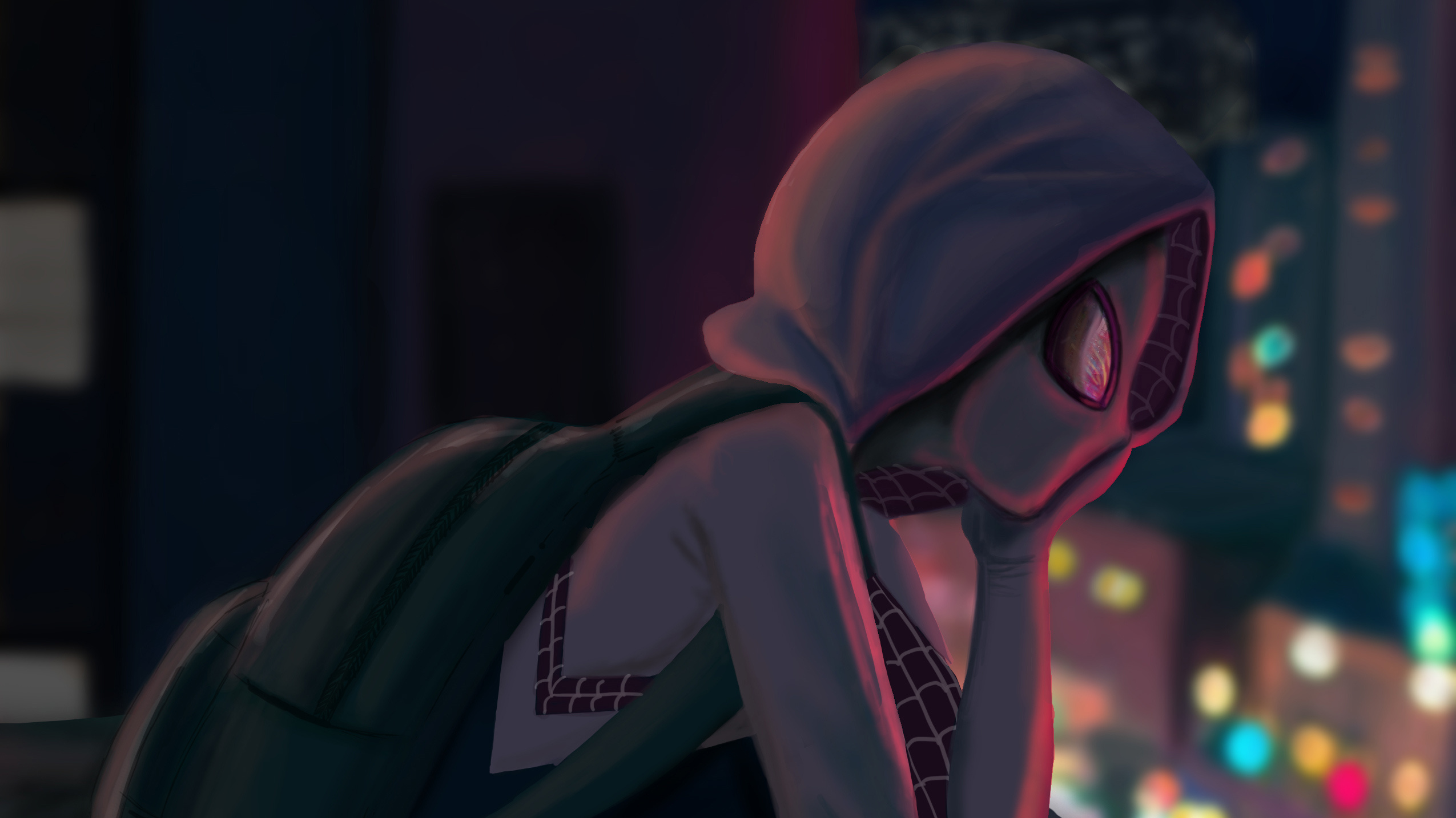 Heroic Spider Gwen, HD wallpapers, Superheroic poses, Stunning visuals, 2550x1440 HD Desktop