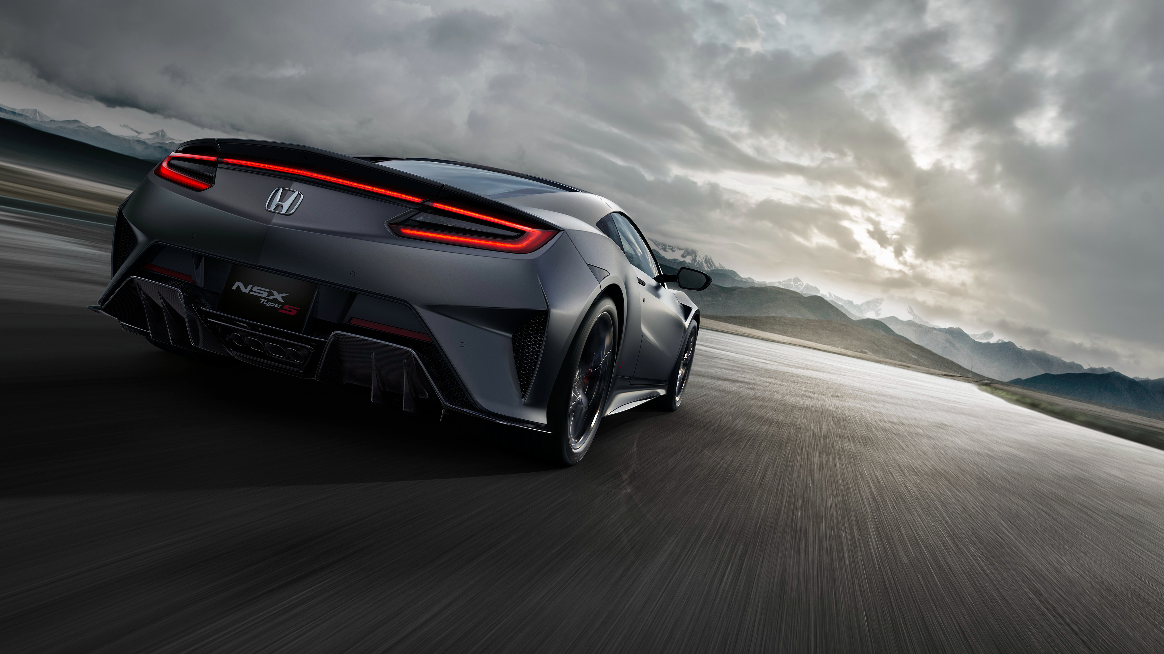 Type S Back View, Honda NSX Wallpaper, 3840x2160 4K Desktop