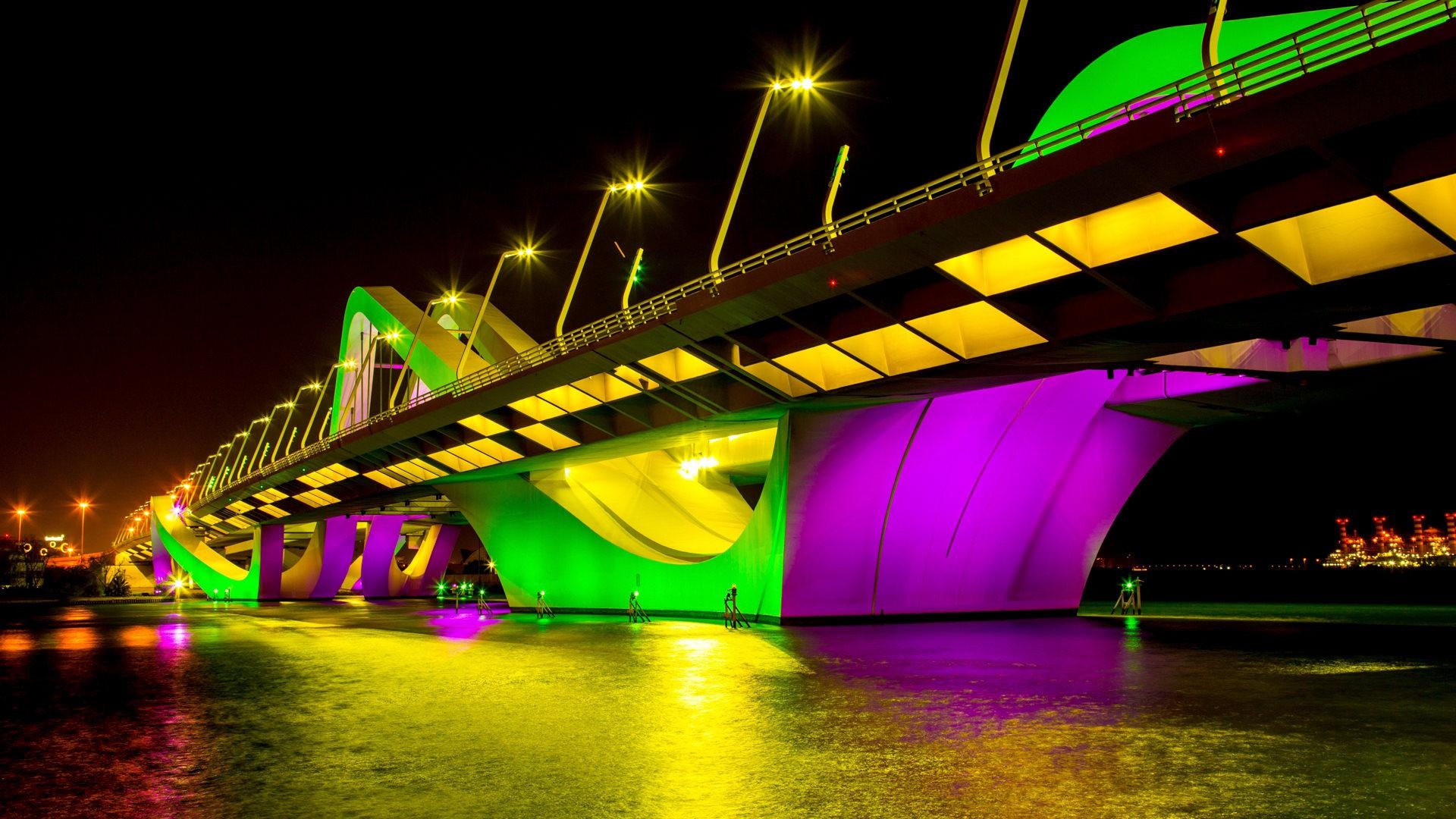 Sheikh Zayed Bridge, Abu Dhabi Wallpaper, 1920x1080 Full HD Desktop