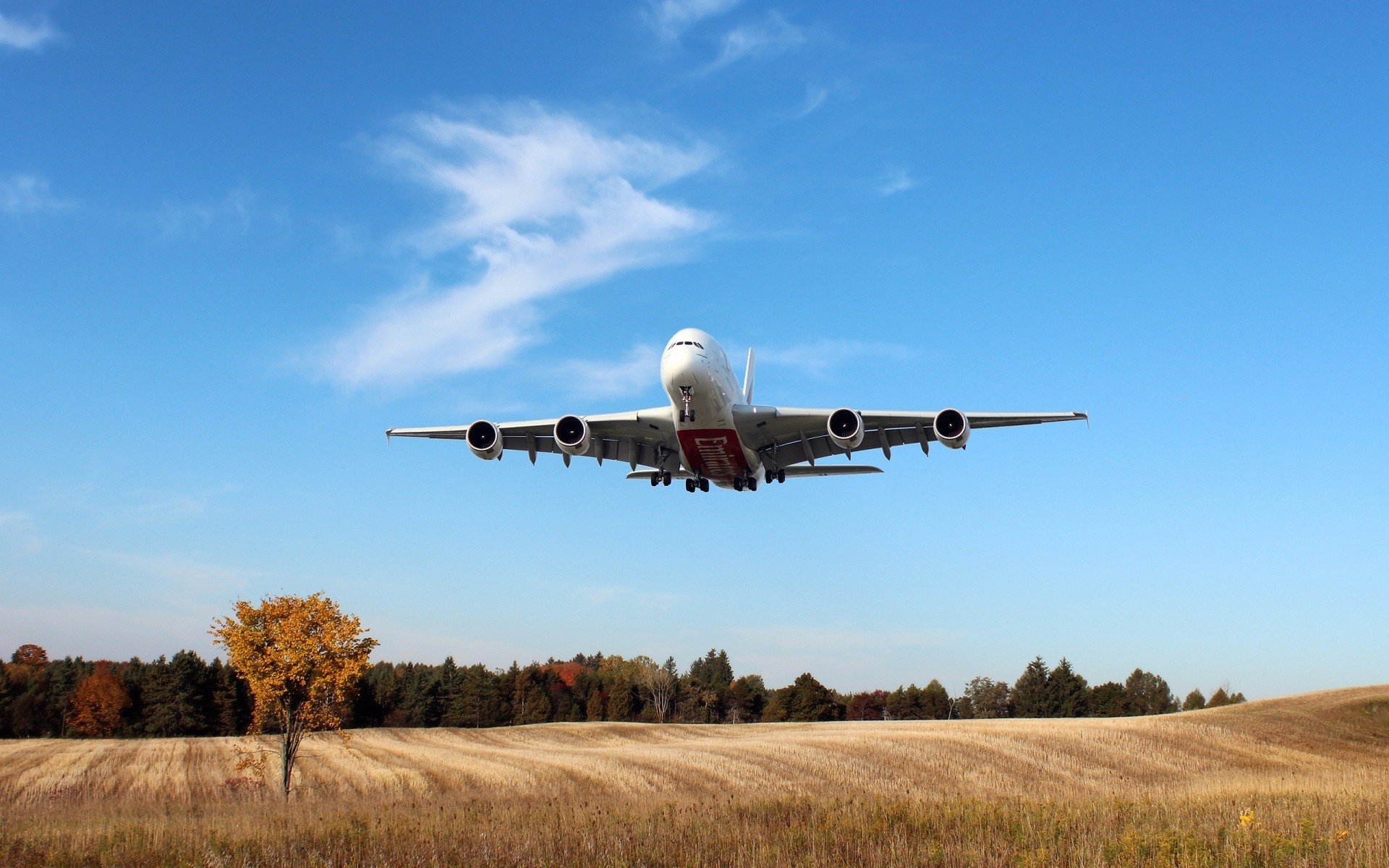 Airbus 380, Landscape vehicle airplane, Passenger aircraft, 1920x1200 HD Desktop