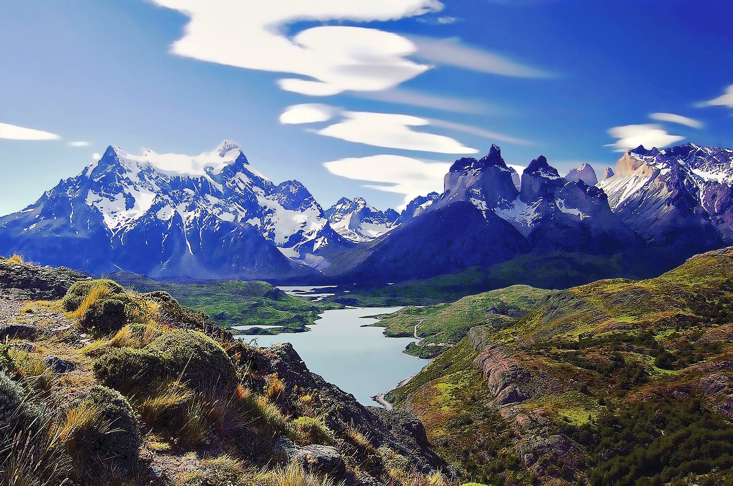 Torres del Paine, Chile, Wallpaper, HD, 2560x1700 HD Desktop