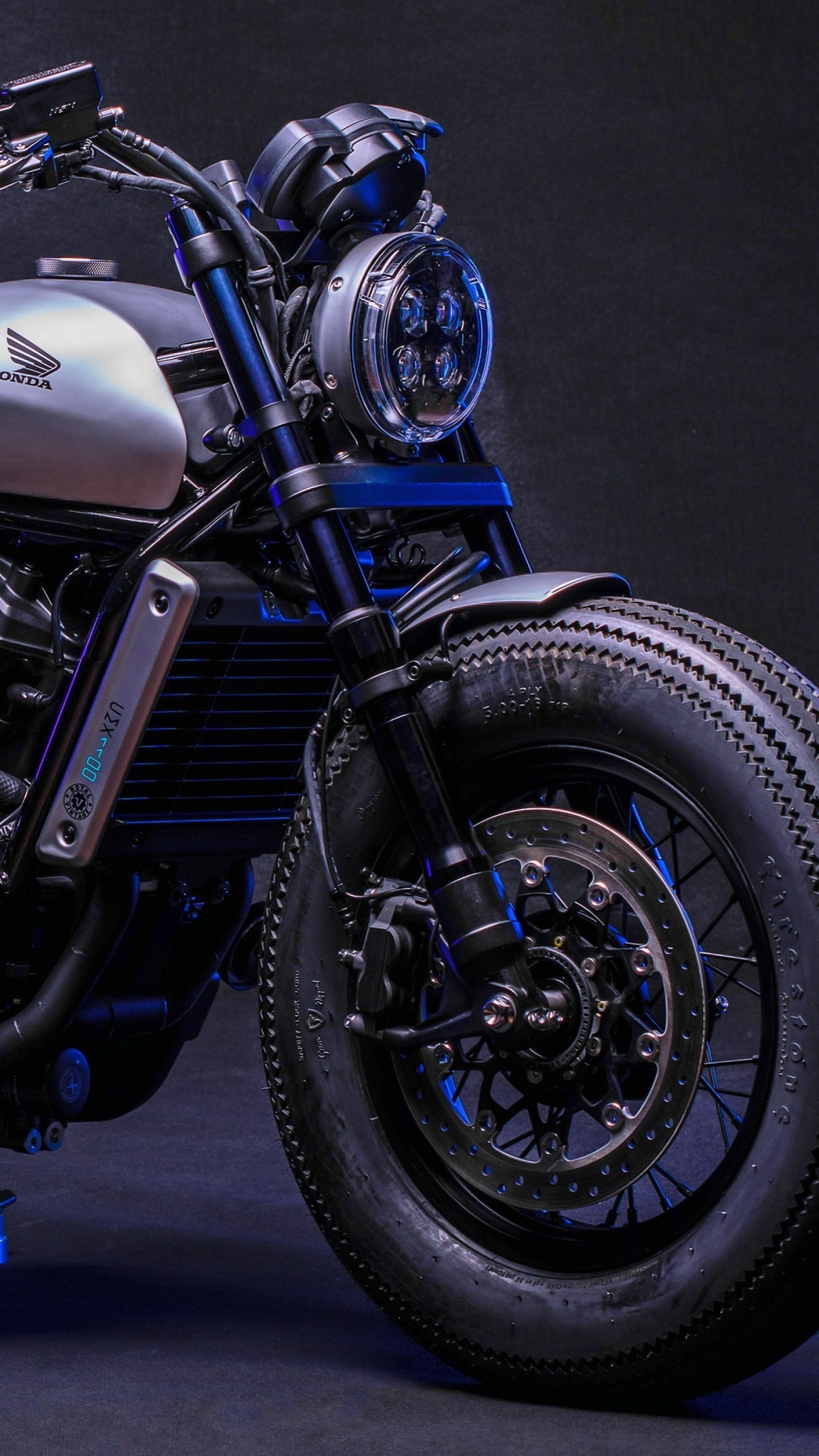 Honda Rebel, CMX 1100 model, Dark background, Street bikes, 1440x2560 HD Phone