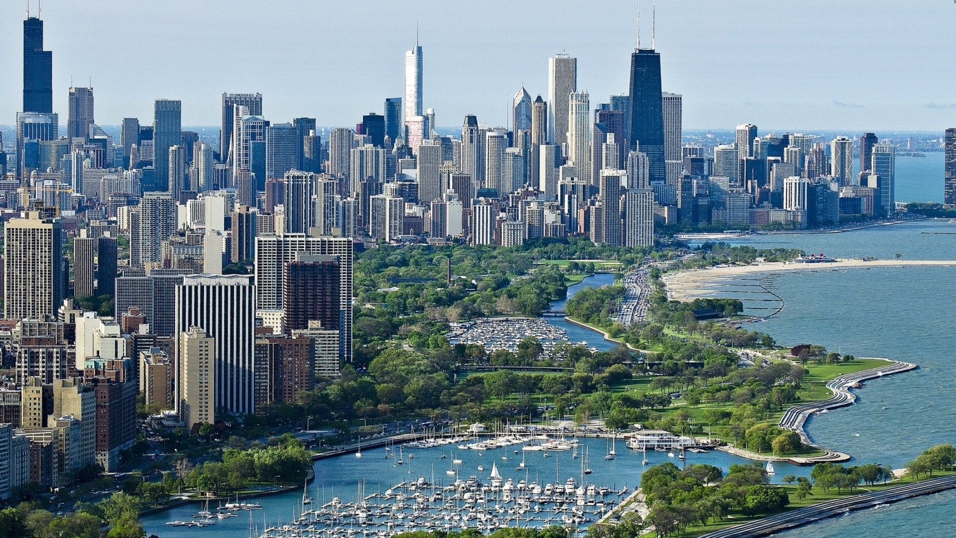 Pretty Chicago, Urban charm, Architectural delights, Cityscape splendor, 1920x1080 Full HD Desktop