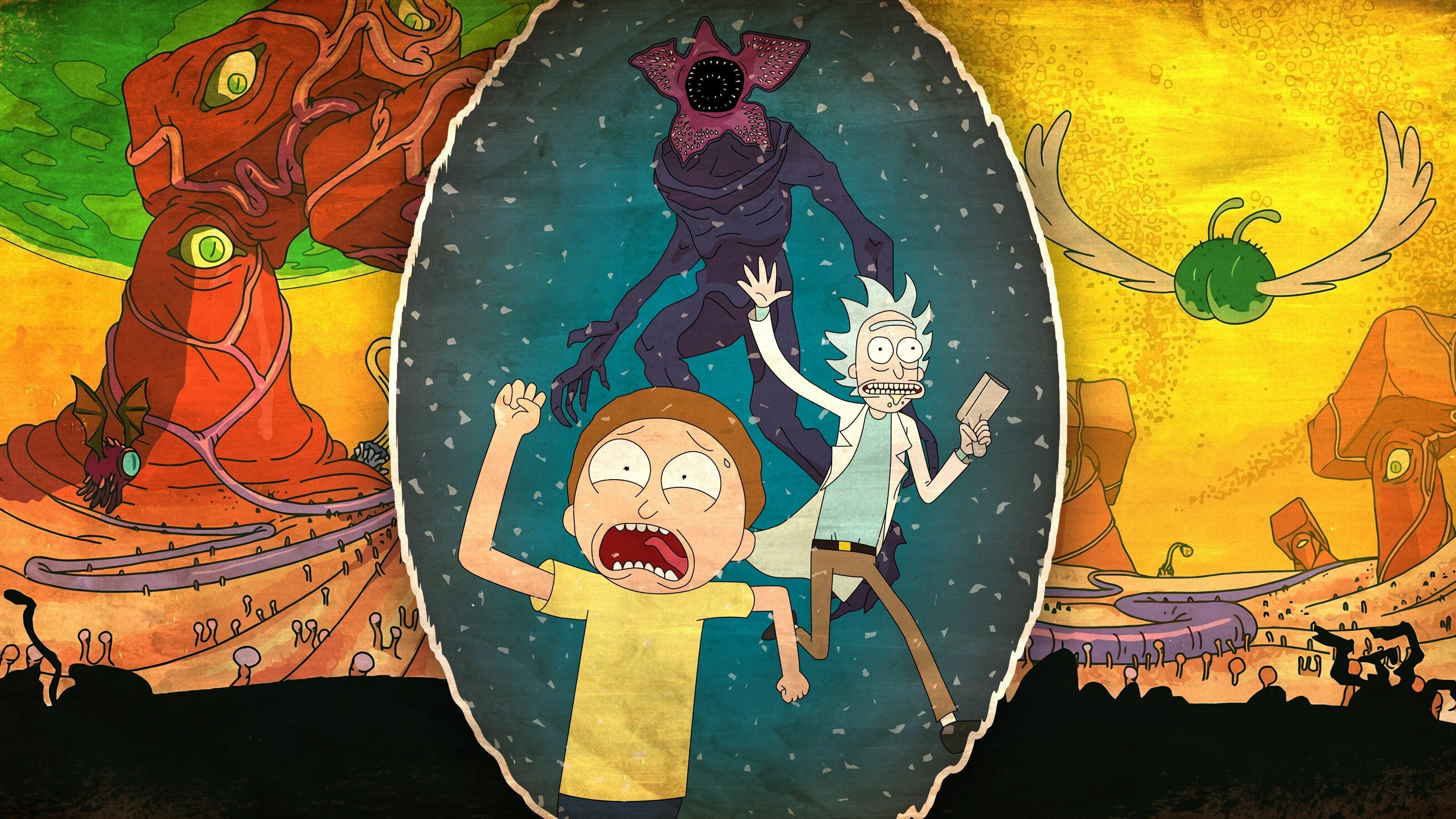 Rick and Morty wallpapers, Extensive collection, Variety of designs, Artistic visuals, 3200x1800 HD Desktop