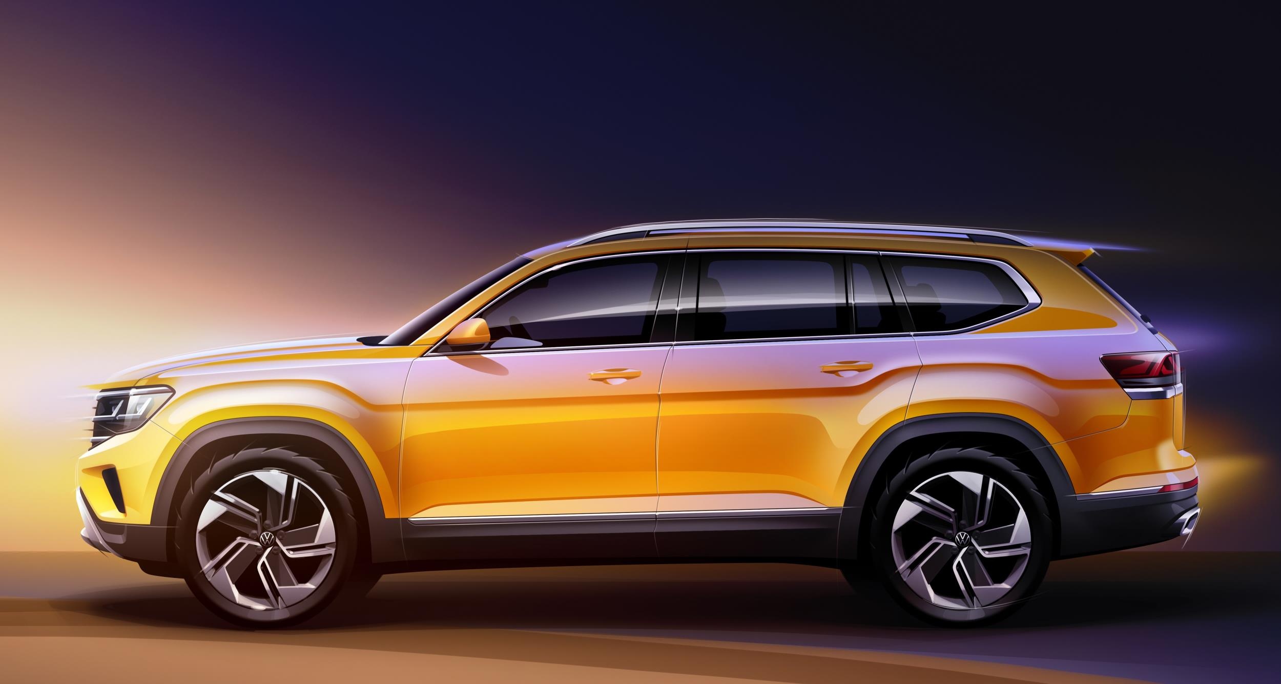 2021 Model, Volkswagen Atlas Wallpaper, 2500x1340 HD Desktop