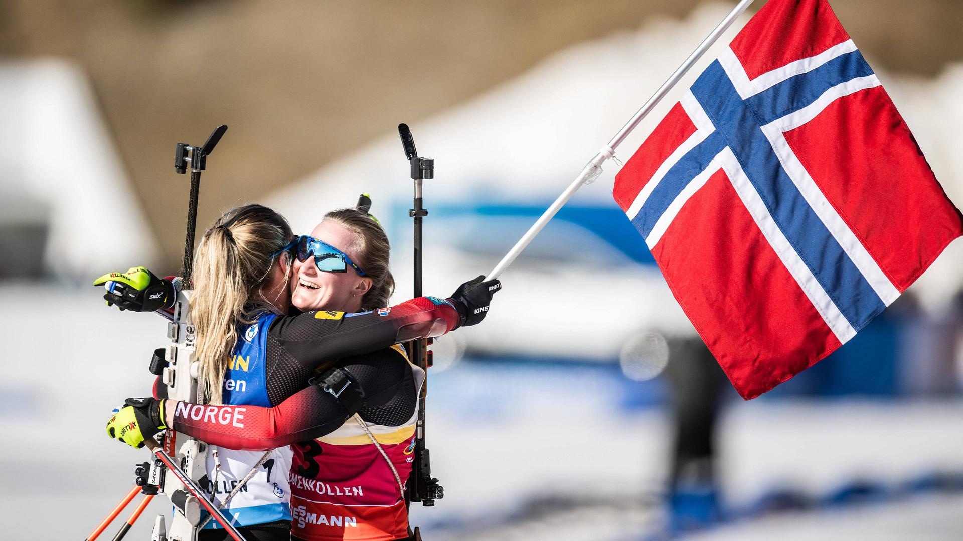 Marte Olsbu Roiseland, Biathlon verfolgung, Holmenkollen, 1920x1080 Full HD Desktop