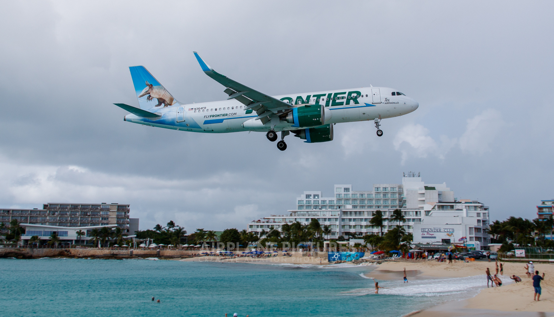 Frontier Airlines, Airbus A320, Sint Maarten, Princess juliana, 1920x1100 HD Desktop