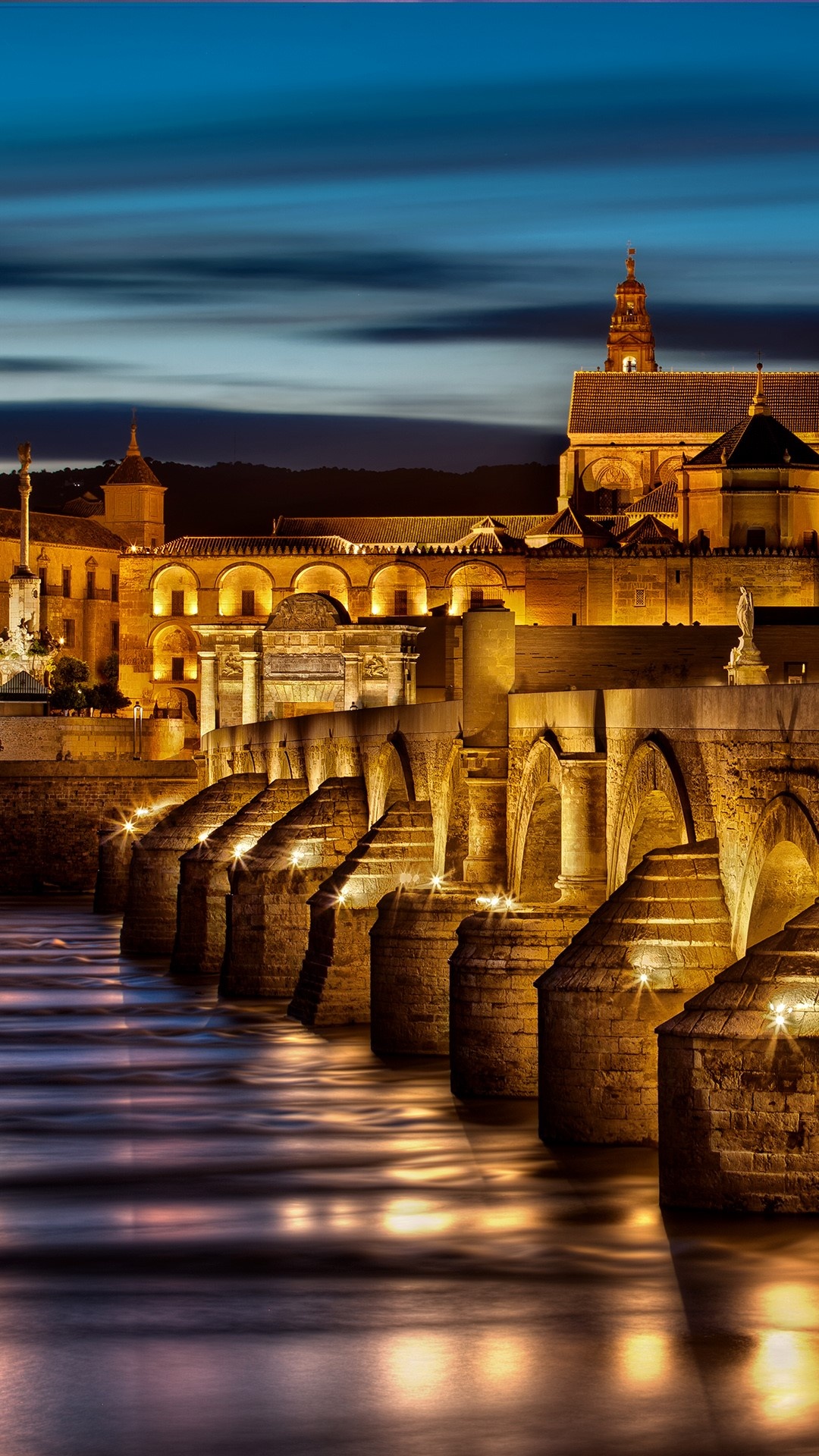 Great Mosque of Cordoba, Puenta bajada del puente, Mezquita cathedral, Andalusia Spain, 1080x1920 Full HD Phone