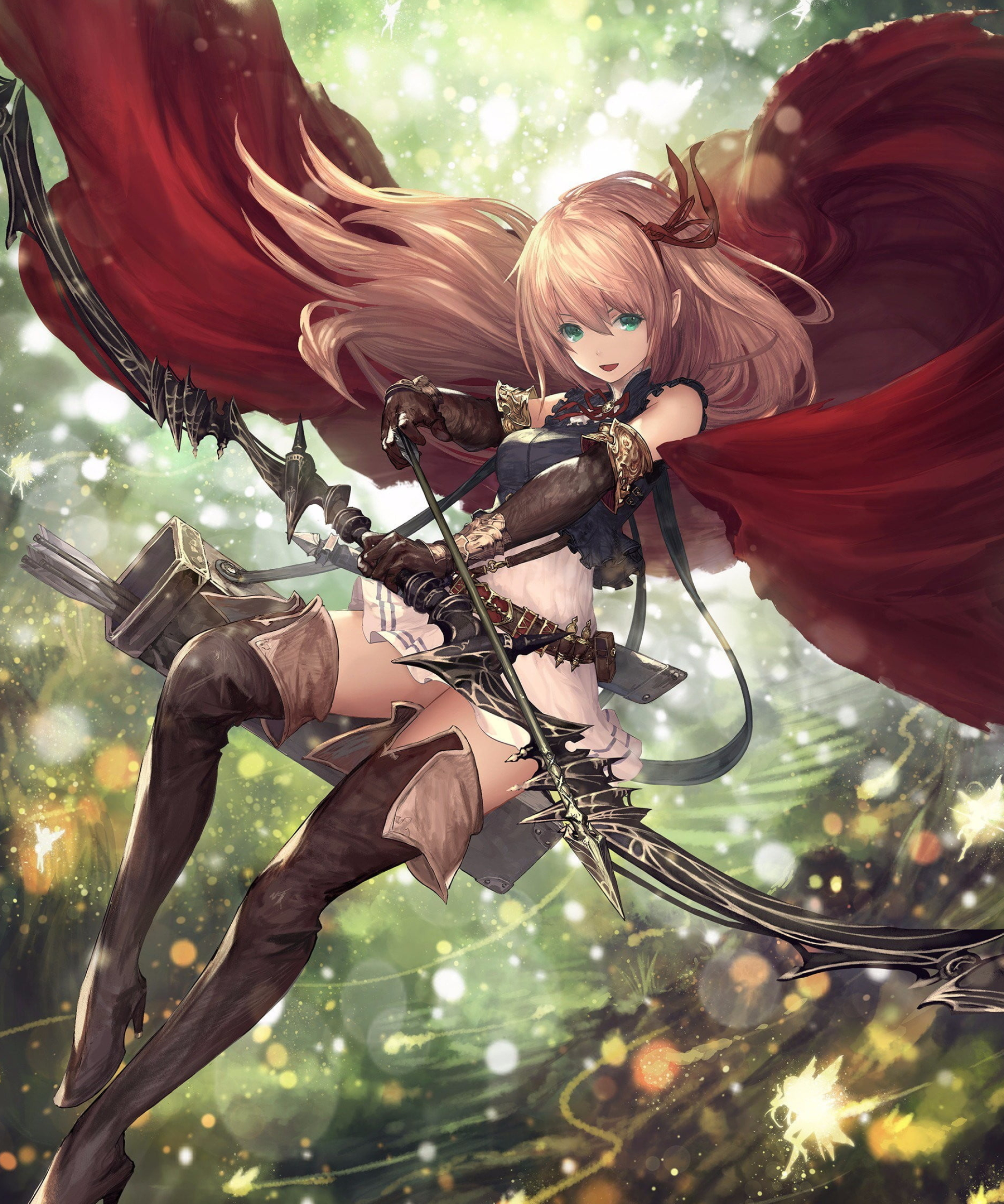 Anime girls in action, Shadowverse battles, Arisa's journey, HD wallpaper, 2090x2500 HD Phone