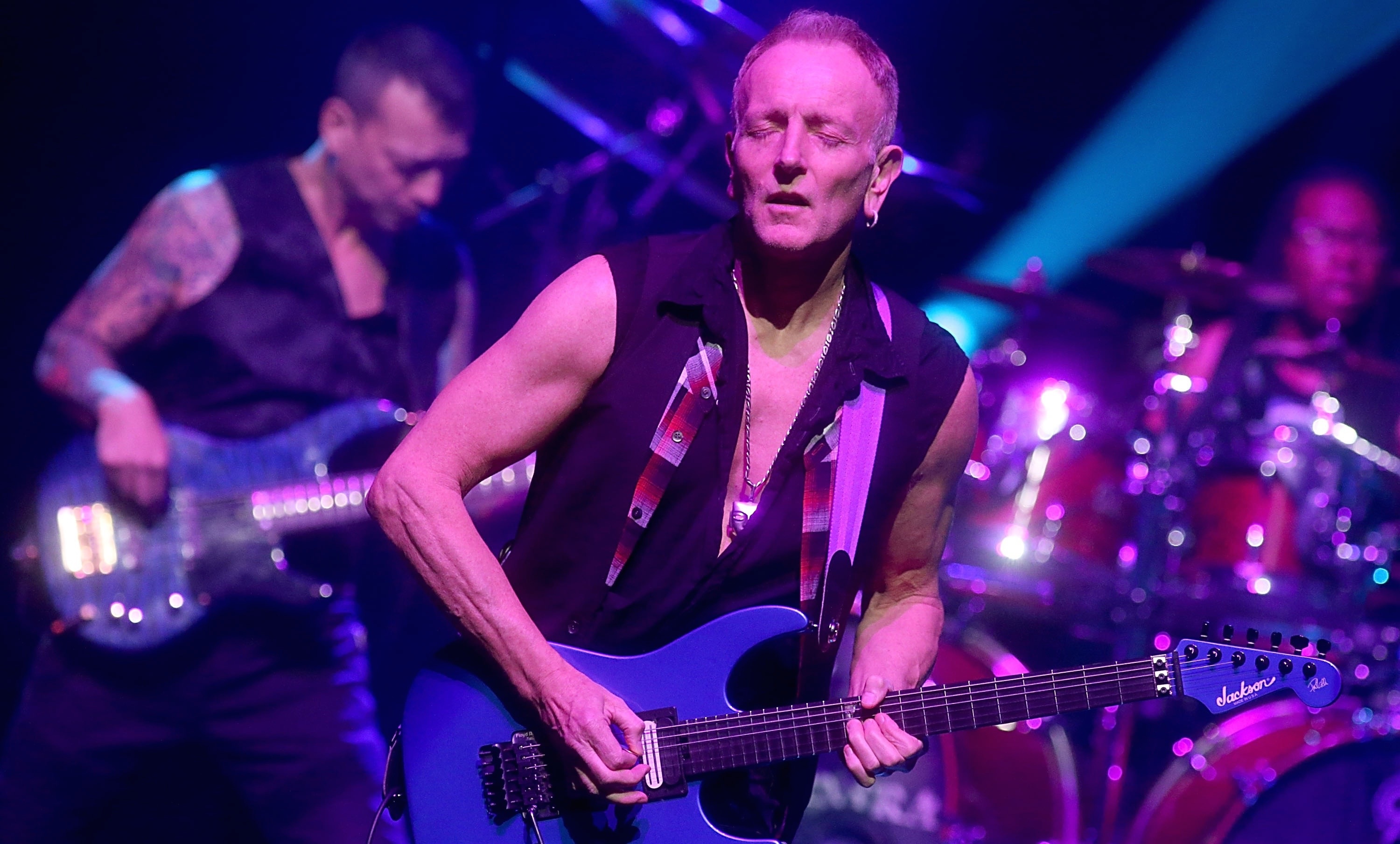 Phil Collen, Def Leppard tour, abbrechen, Deswegen, 3000x1810 HD Desktop