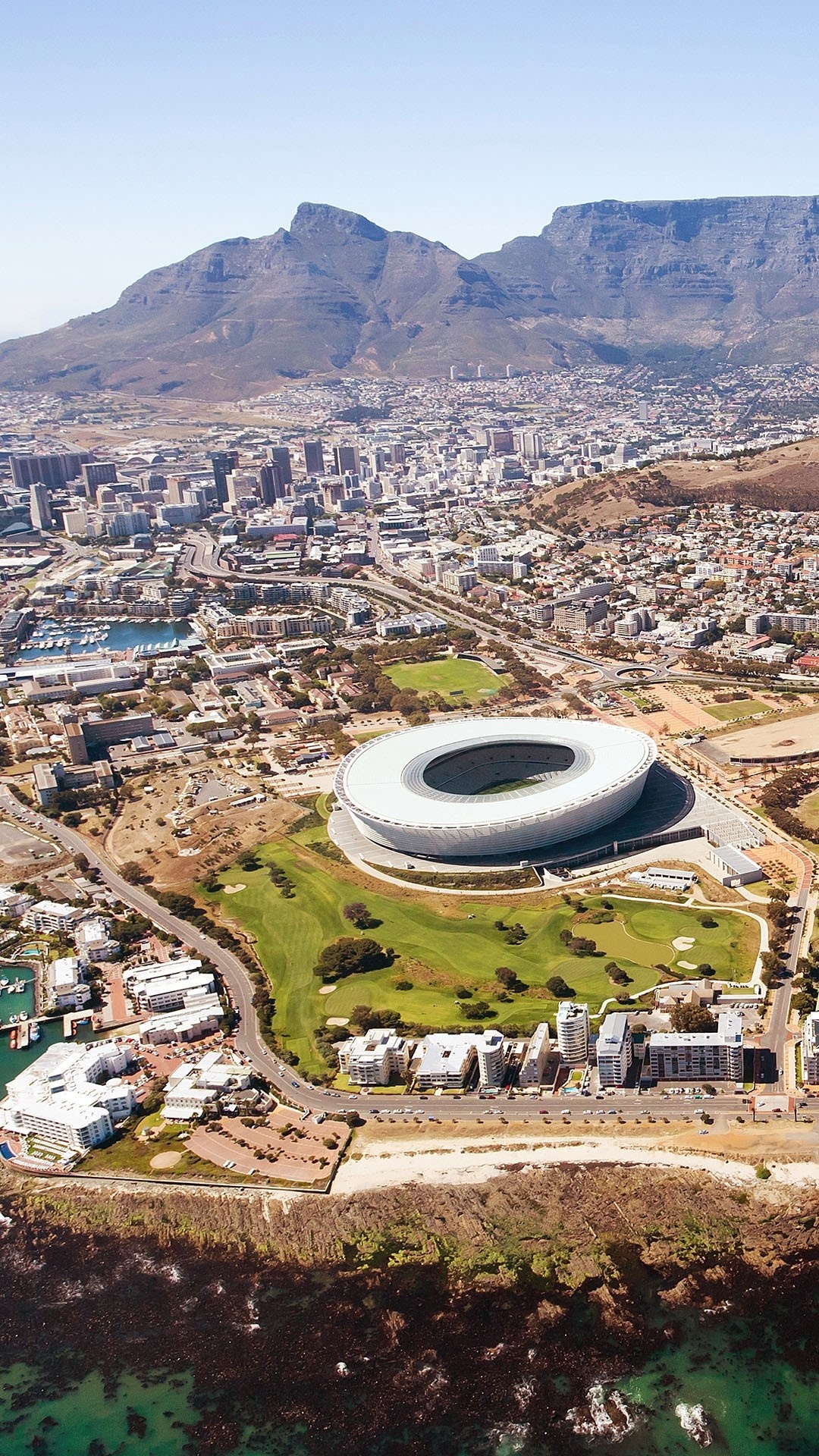 Cape Town, South Africa, Travels, Aerial view, 1080x1920 Full HD Phone