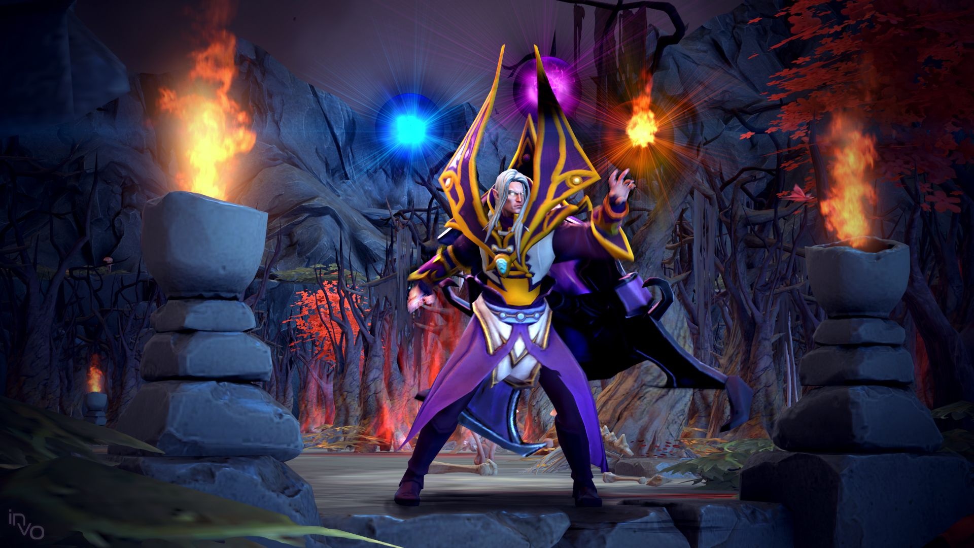 Invoker, Dota 2, Top free backgrounds, Gaming art, 1920x1080 Full HD Desktop