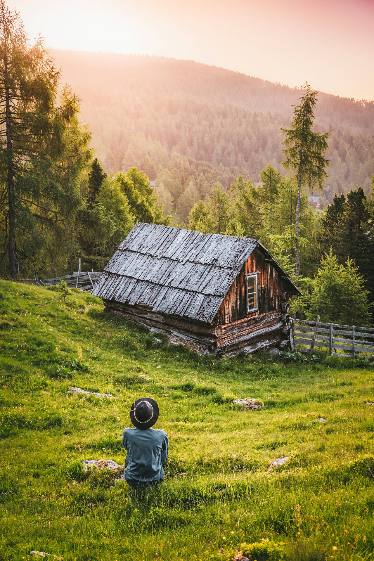 Wooden cabin, For iPhone Wallpaper, 1280x1920 HD Phone