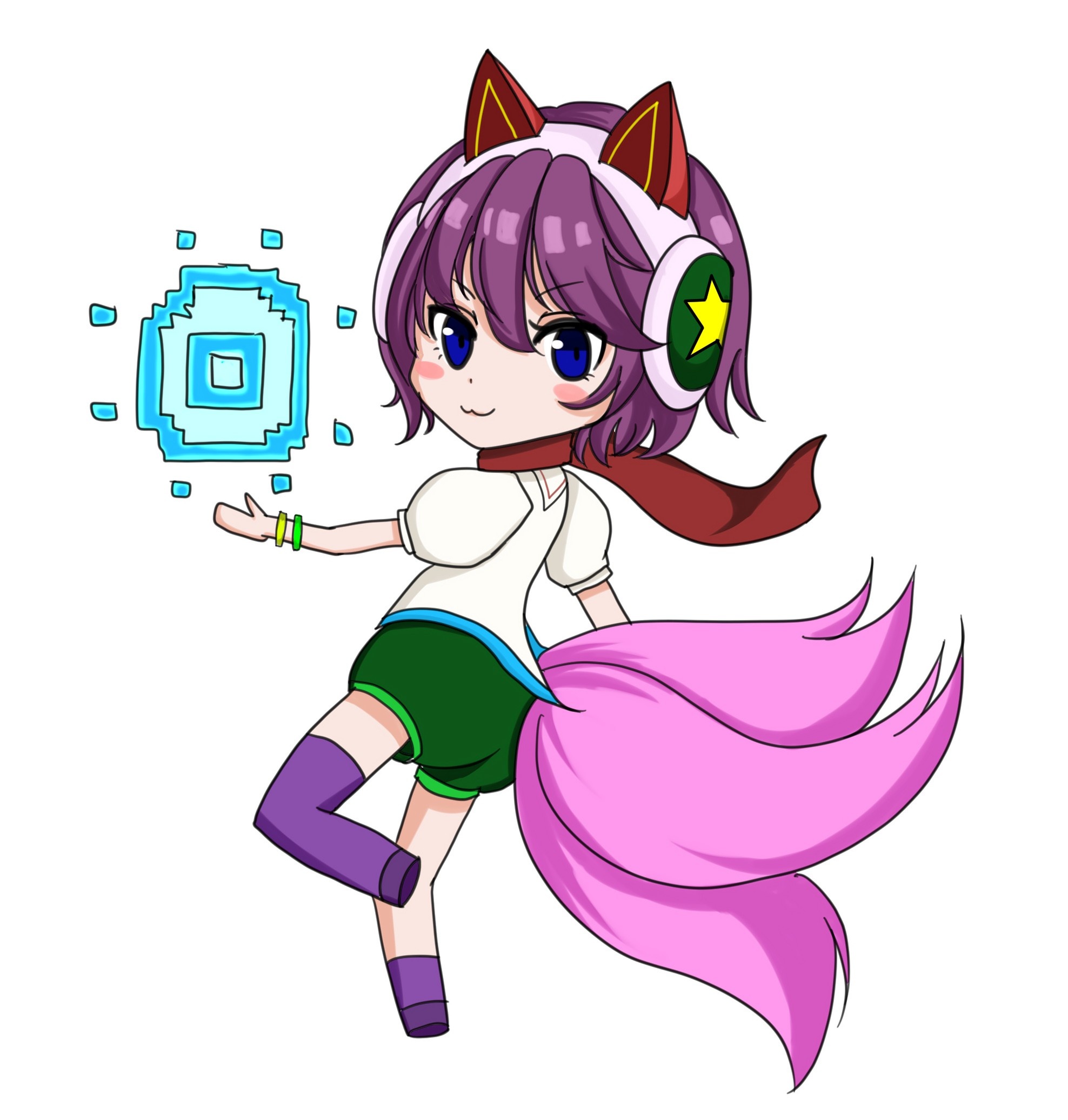 League of Legends, Chibi, Ahri, Phone wallpaper, 1980x2080 HD Phone