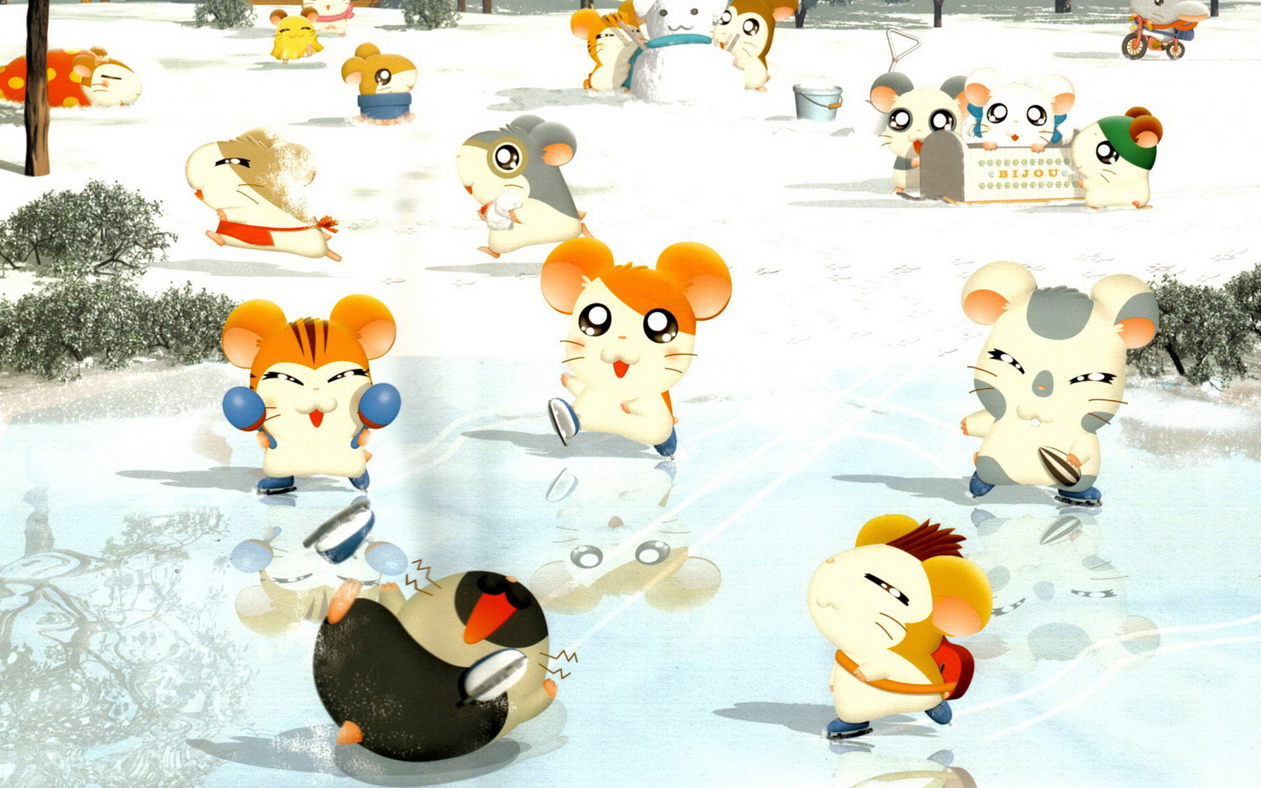 Hamtaro wallpapers, Fan-made, Artistic wallpaper, Creative design, 2560x1600 HD Desktop