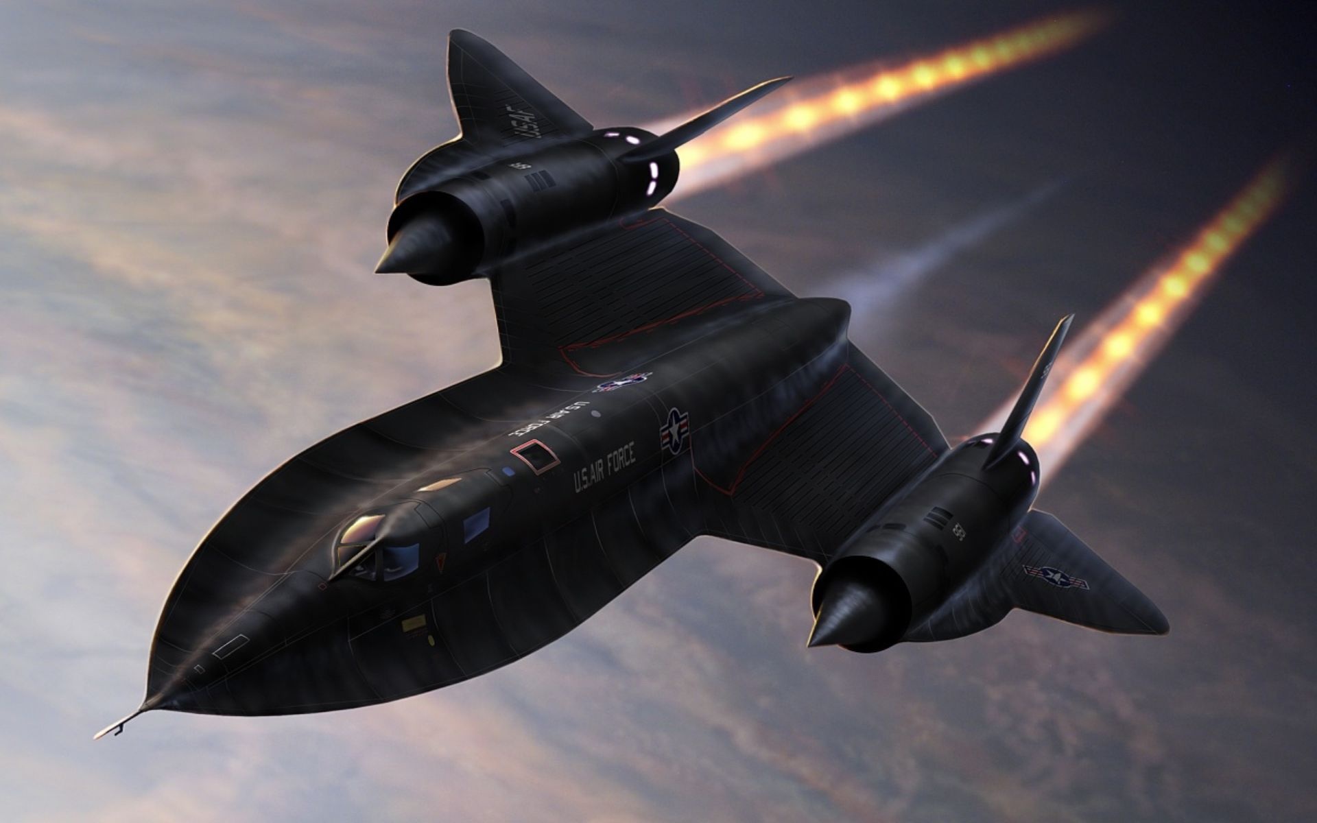 Lockheed Airplane travels, Blackbird legend, Aerodynamic prowess, Aviation excellence, 1920x1200 HD Desktop