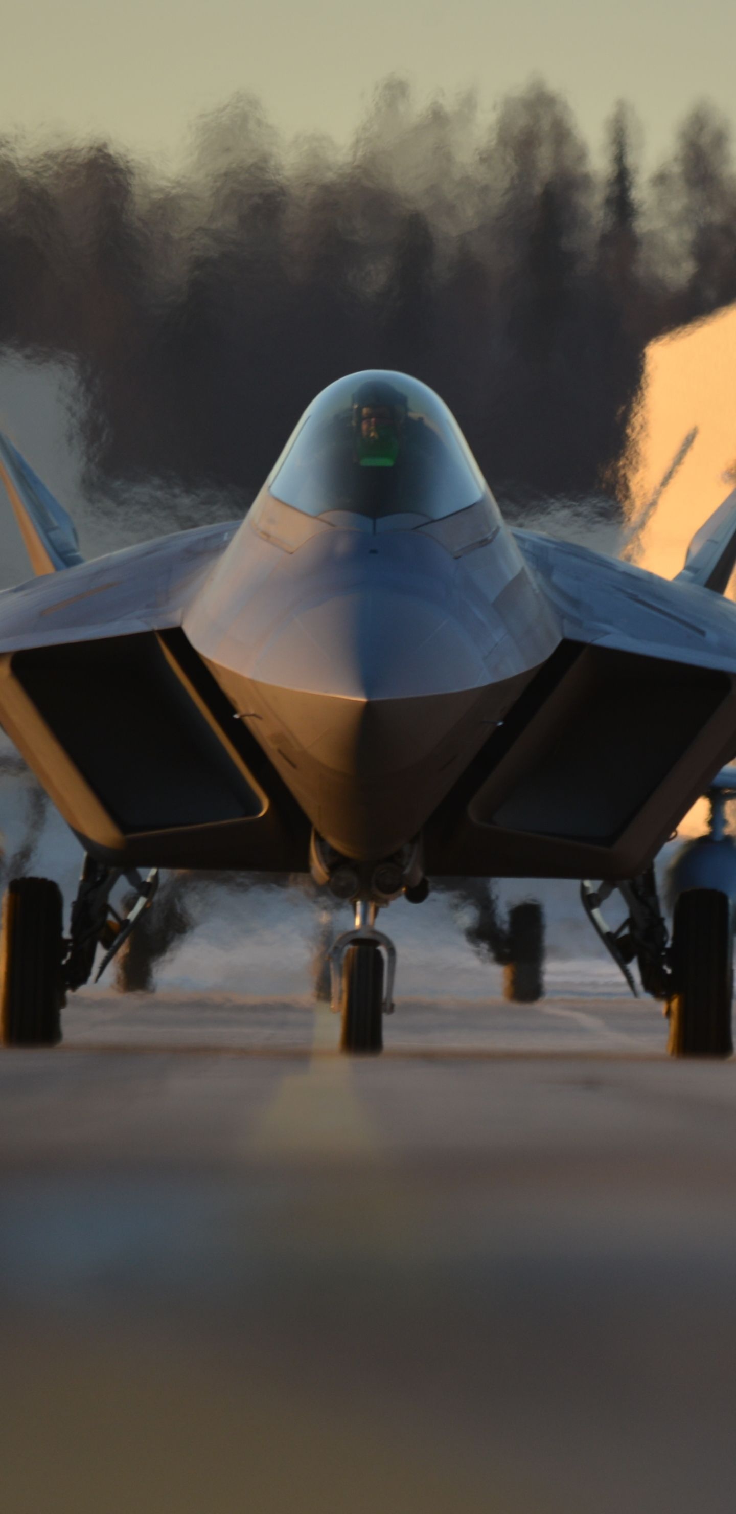 F-22 Raptor, Mobile wallpapers, Smartphone backgrounds, Sony Xperia, 1440x2960 HD Phone