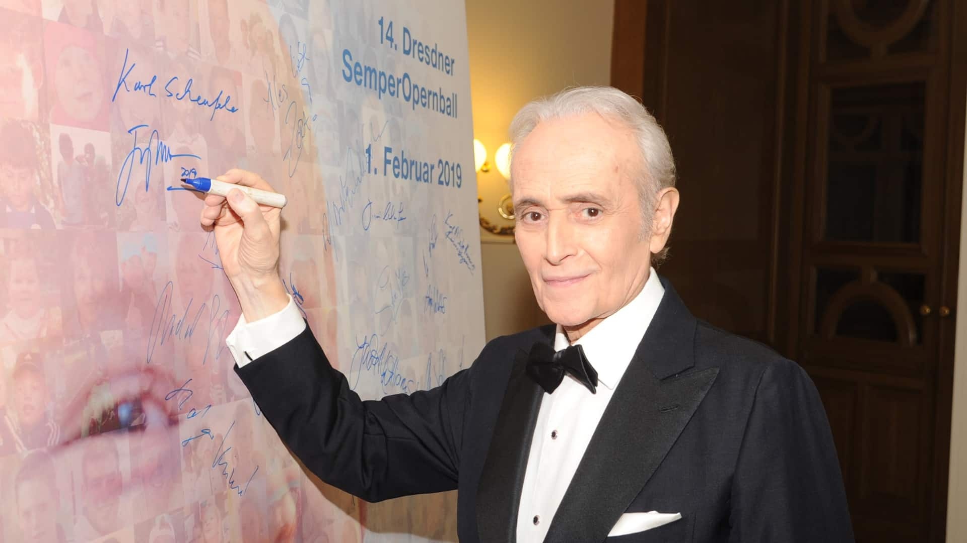 Jose Carreras, Semperopernball appearance, Leukemia foundation, Philanthropic efforts, 1920x1080 Full HD Desktop