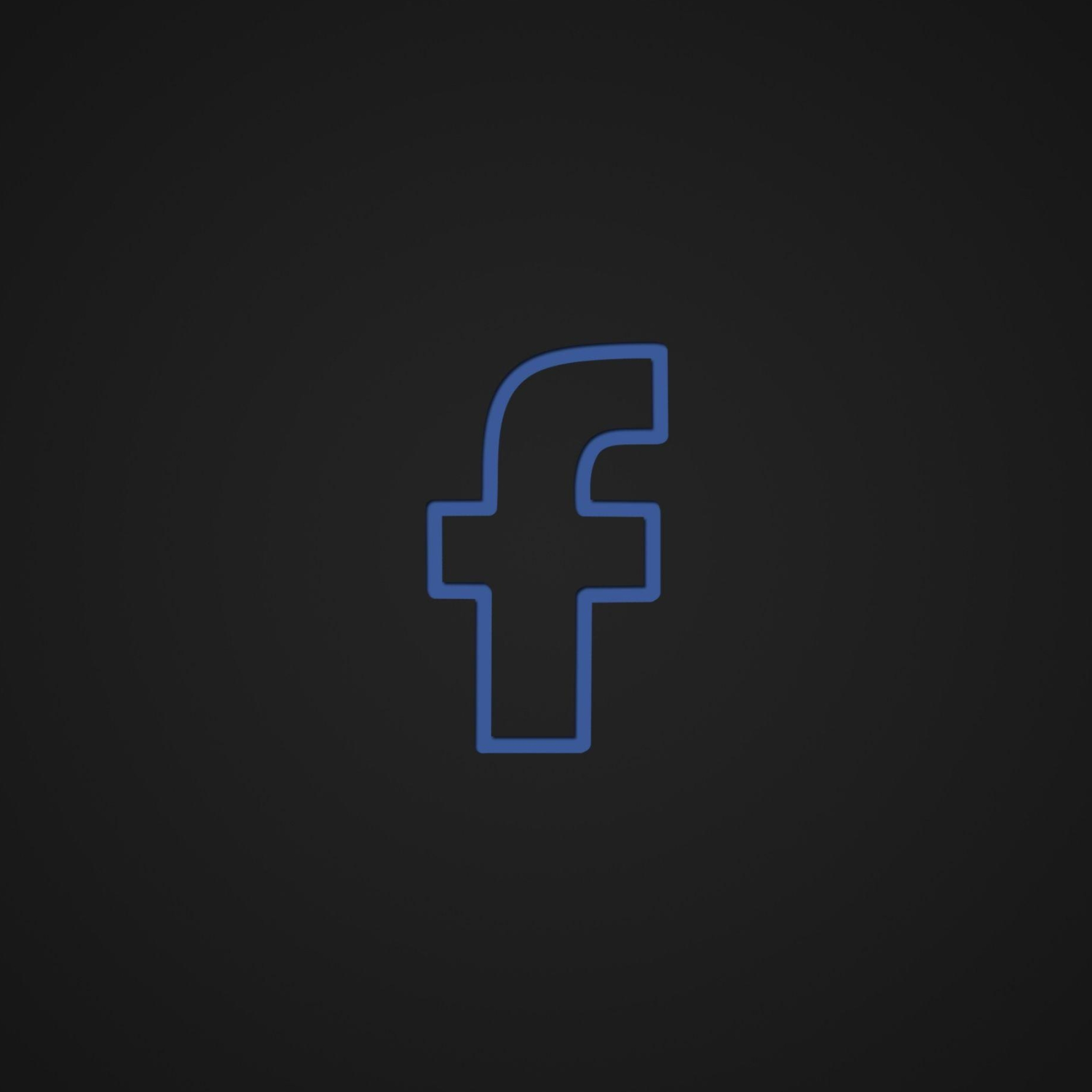 Facebook, Social media platform, Logo wallpapers, Mobile devices, 2050x2050 HD Phone