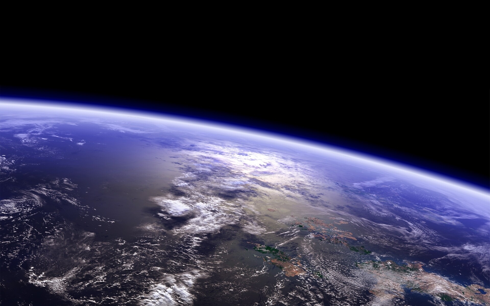 Planet Earth, View from space, 1920x1200 HD Desktop