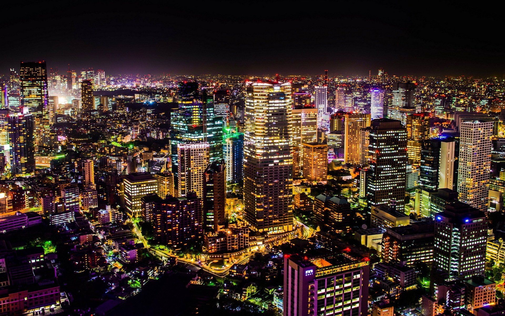 Tokyo, Nighttime wonder, 4K backgrounds, Tokyo's magic, 1920x1200 HD Desktop