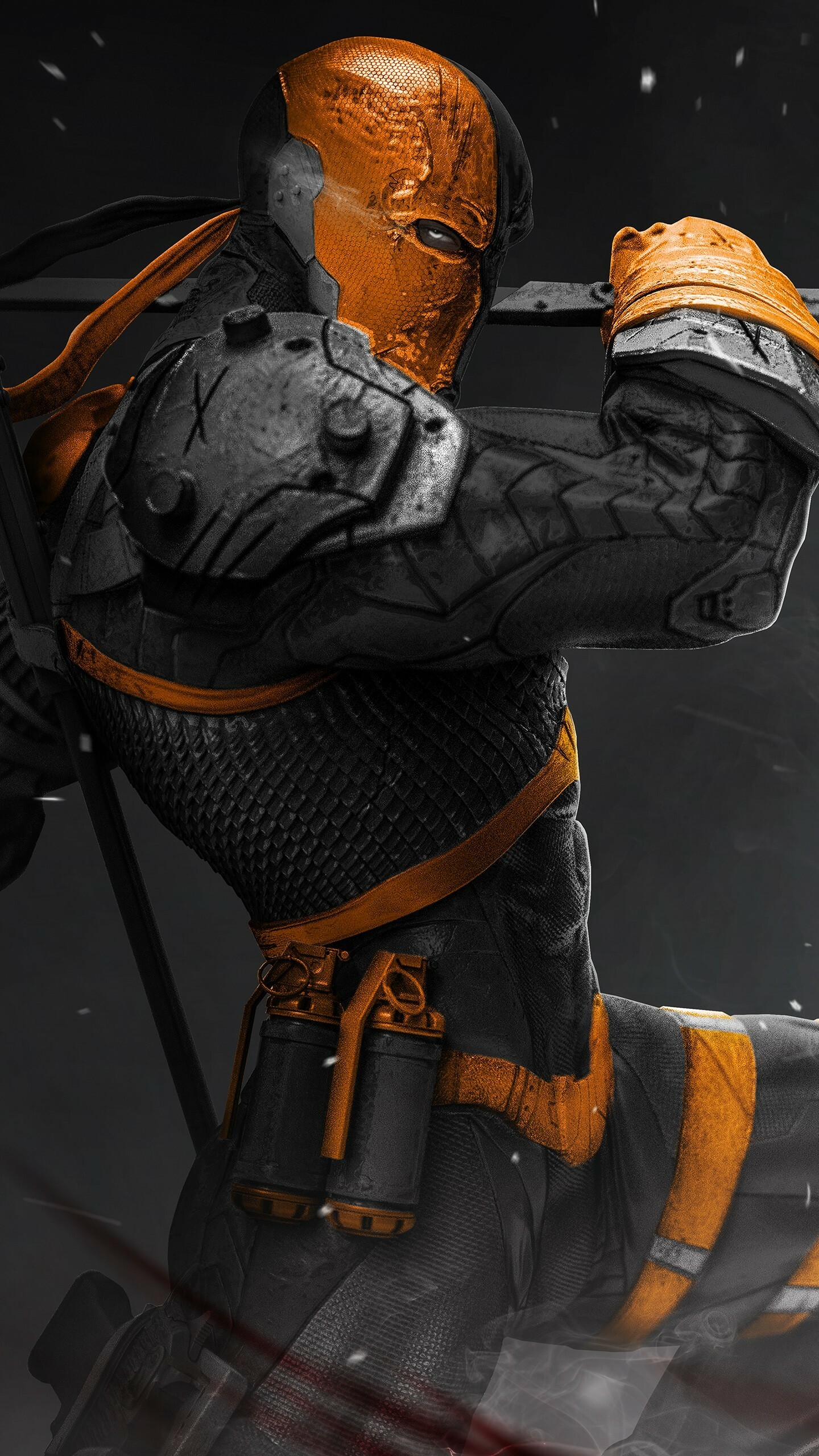 Deathstroke, DC Villains Wallpaper, 1440x2560 HD Phone