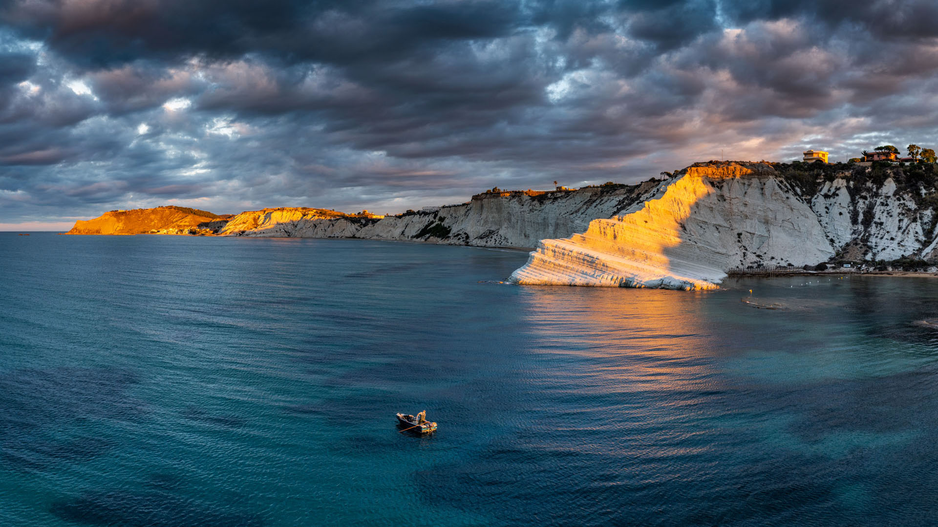 Scala dei Turchi Sicilia, Fishing village, Agrigento, Coastal beauty, 1920x1080 Full HD Desktop