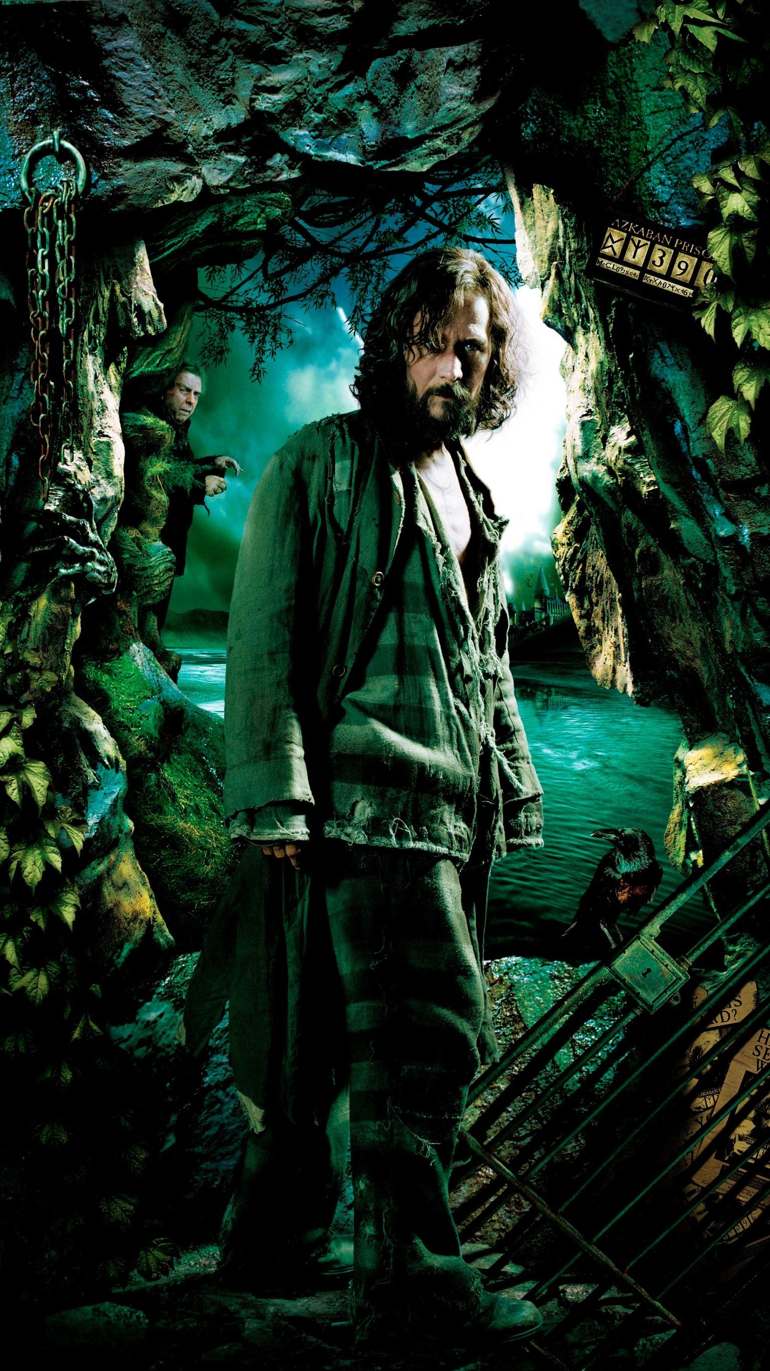 Sirius Black, Prisoner of Azkaban, Harry Potter cast, Movie poster, 1540x2740 HD Phone