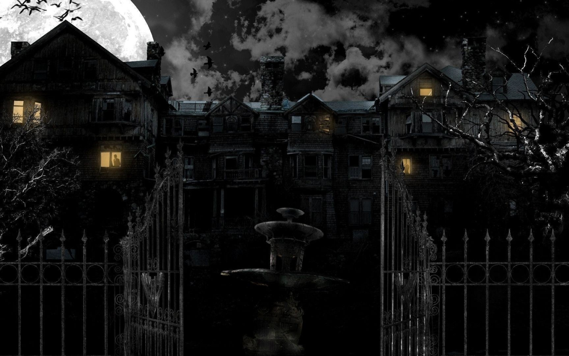 Haunted House, Desktop wallpaper, 1920x1200 HD Desktop