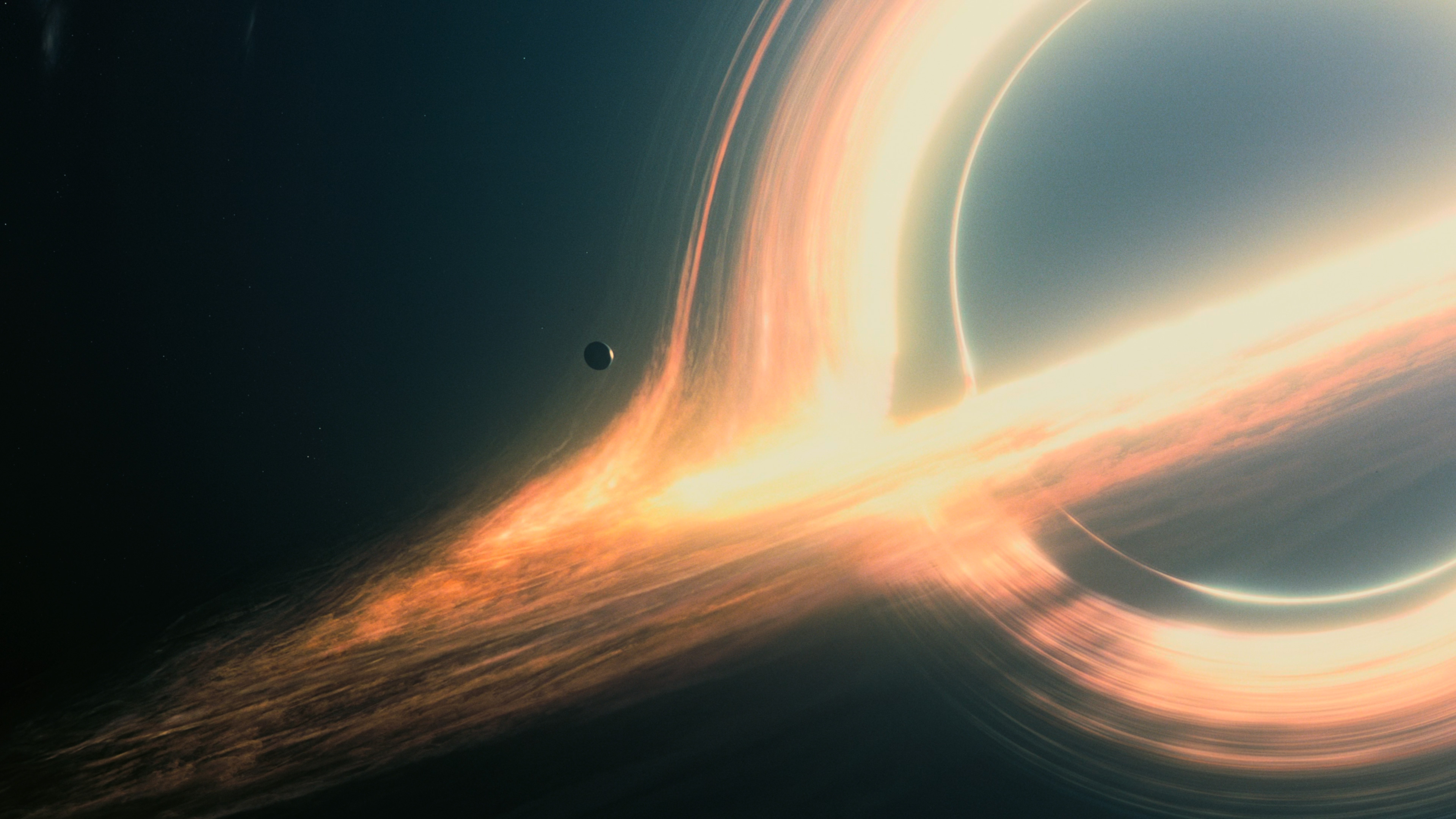 Interstellar, Gargantua, Digital universe, Stunning landscapes, 3840x2160 4K Desktop