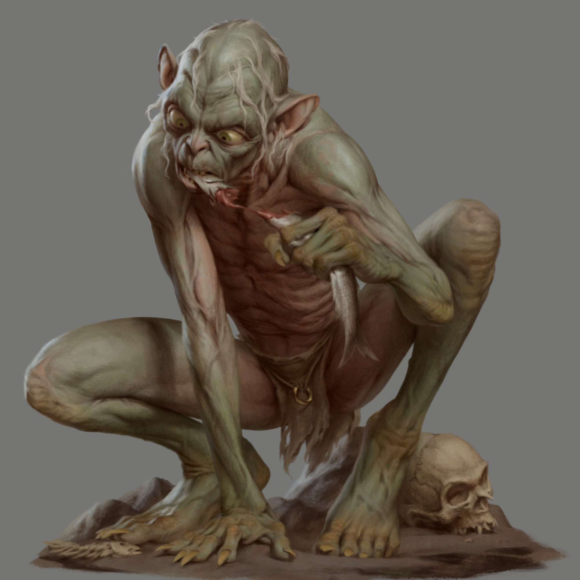 Artwork, Gollum Wallpaper, 2000x2000 HD Phone