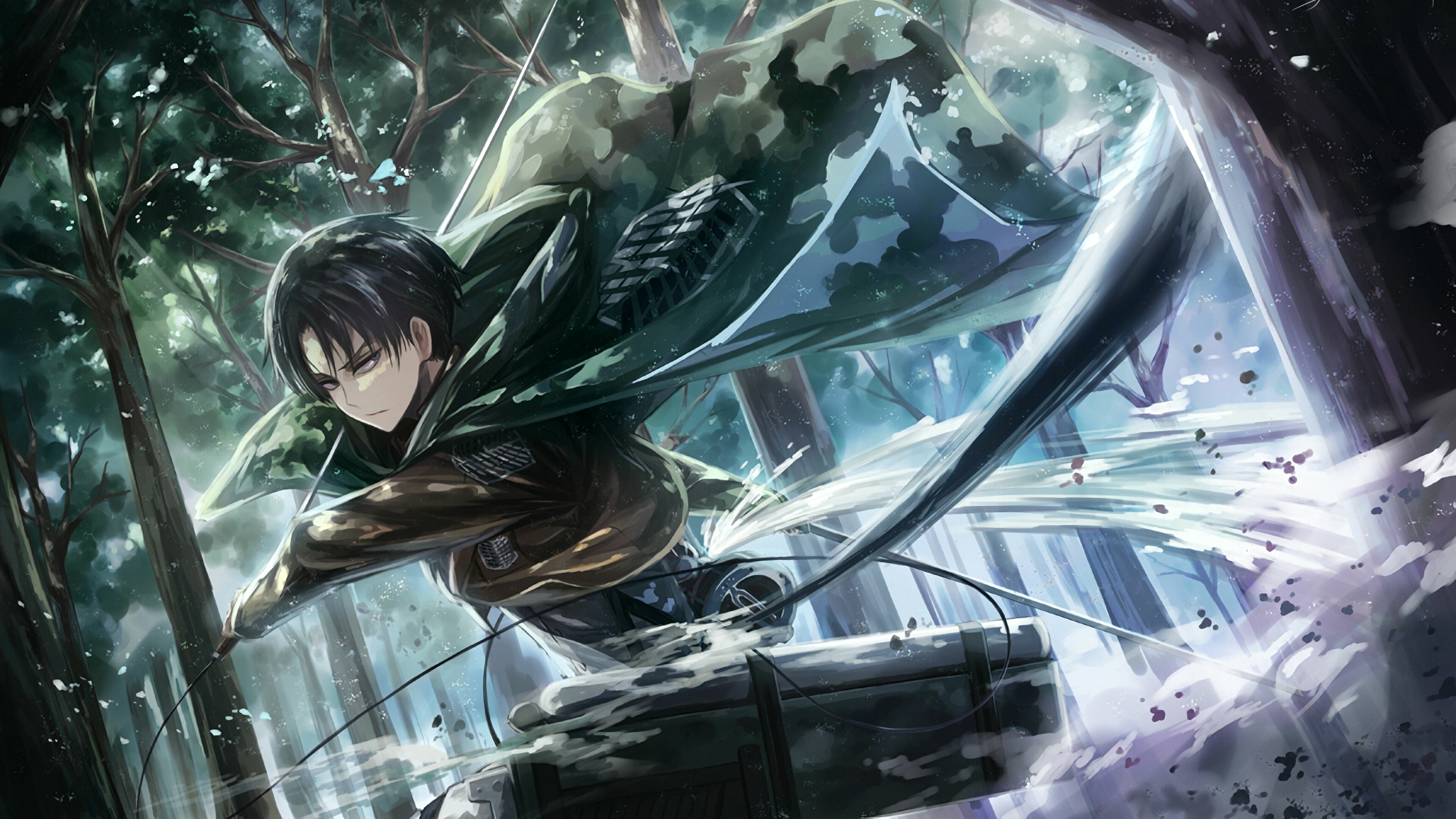 Attack on Titan, Levi wallpapers, Iconic character, Strong and stoic, 3840x2160 4K Desktop