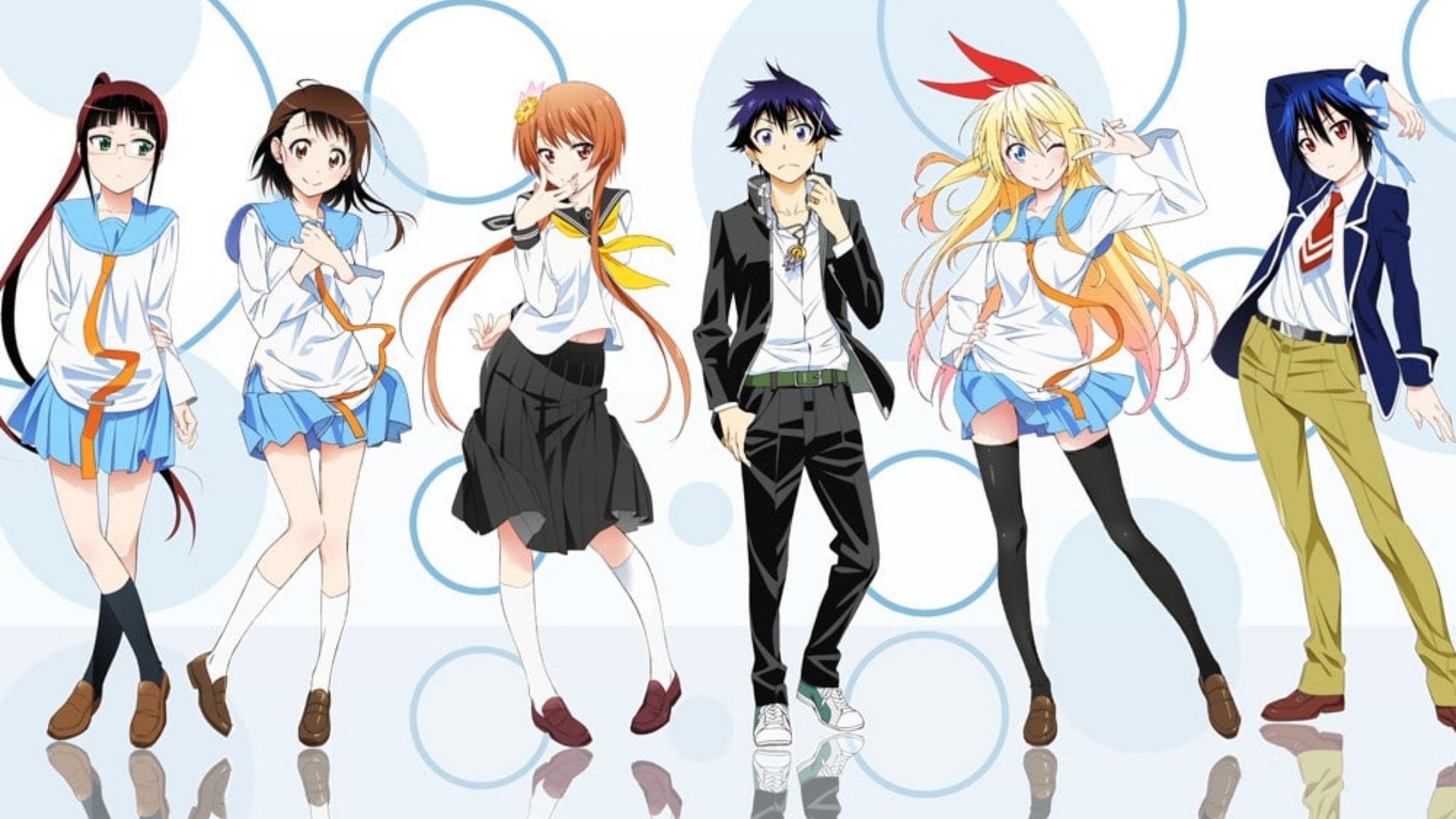 Nisekoi: False Love, Season 3 release, Celebrity cast, Intriguing plot, 2240x1260 HD Desktop