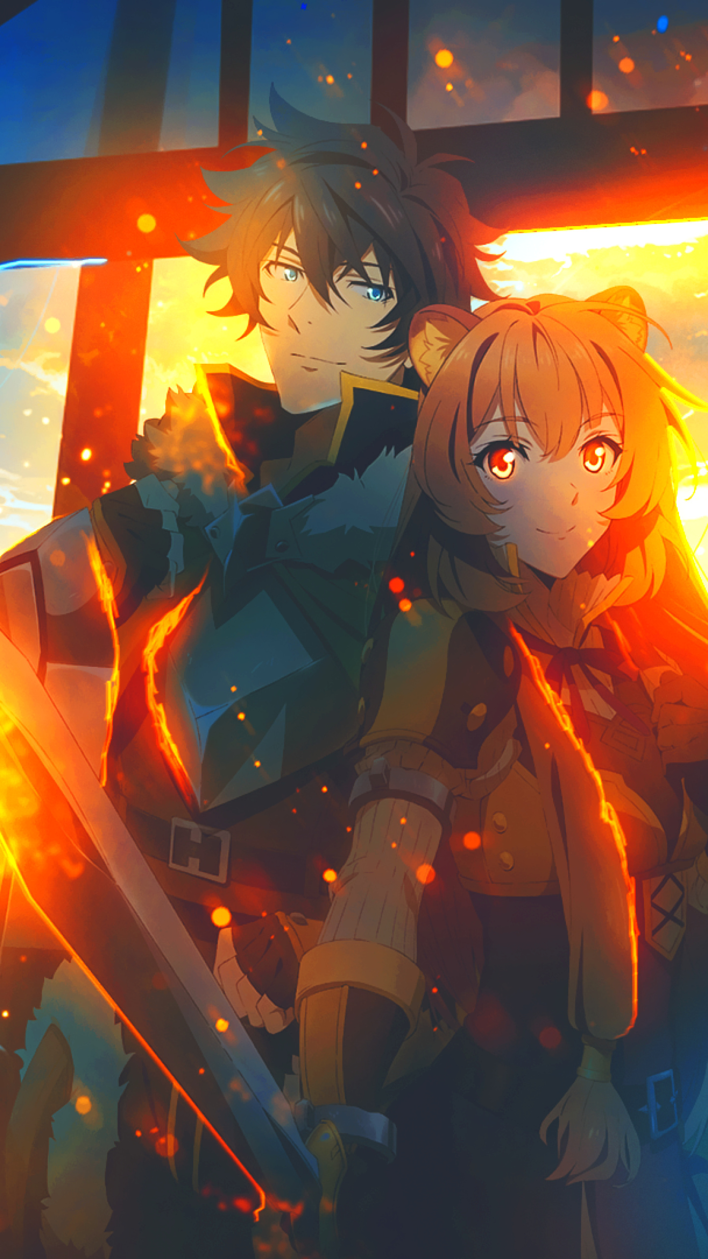 Rise of the Shield Hero, Heroic characters, Anime shield, Fanart, 1440x2560 HD Phone