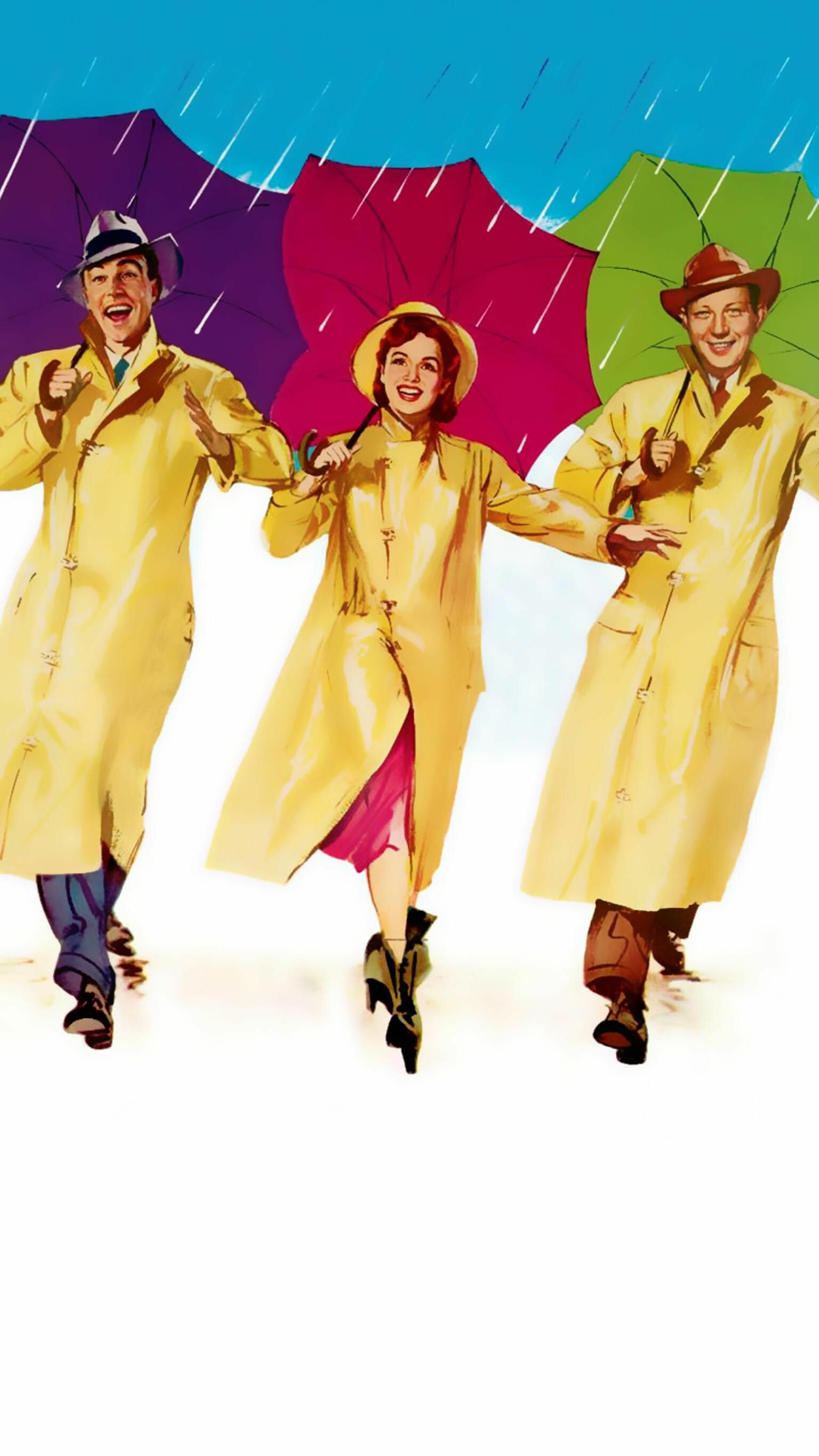 Umbrella scene, Singin' in the Rain Wallpaper, 1540x2740 HD Phone