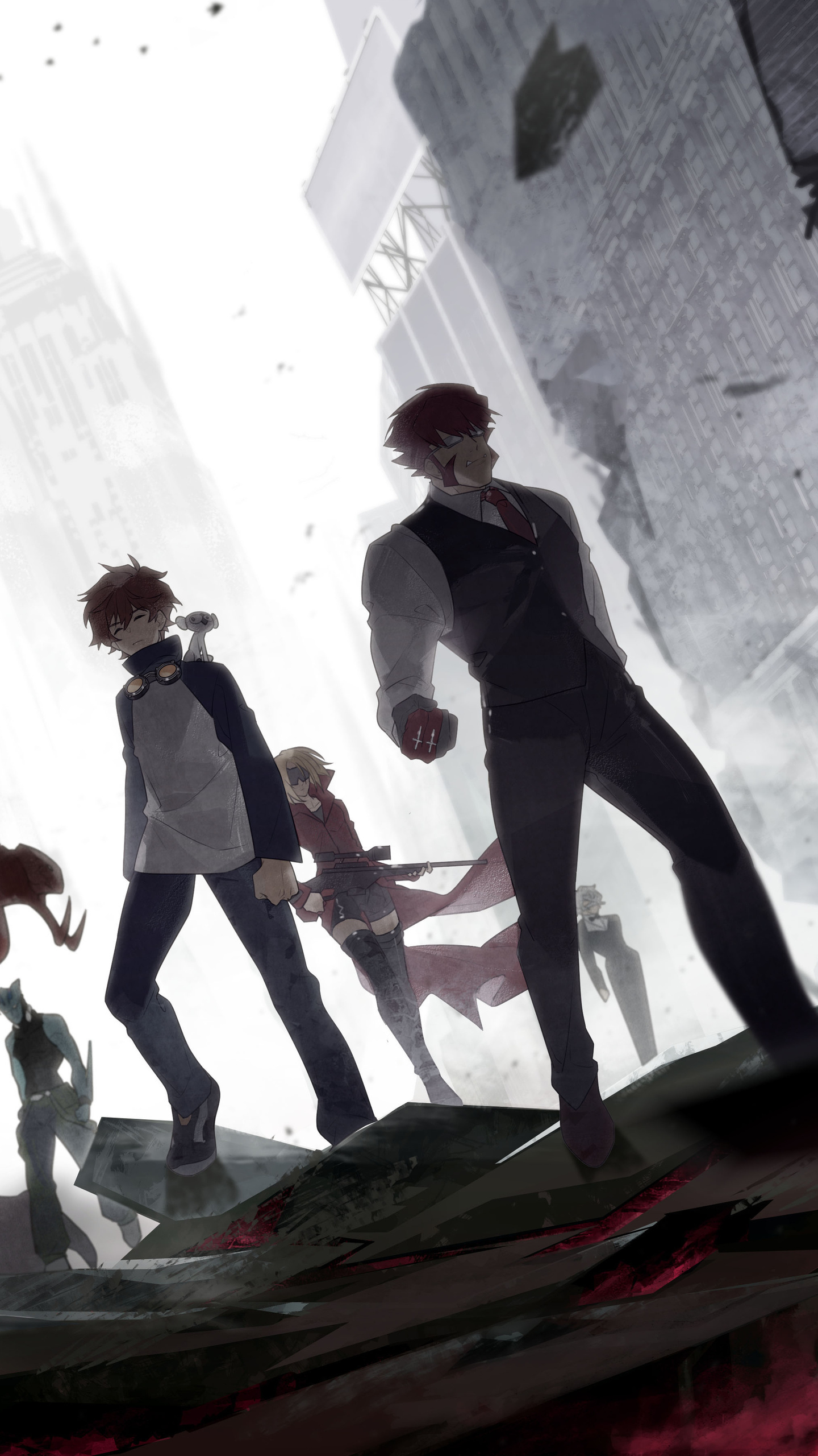 Kekkai Sensen (Anime), Blood blockade battlefront, Samsung Galaxy, Nexus 6P, 1440x2560 HD Phone