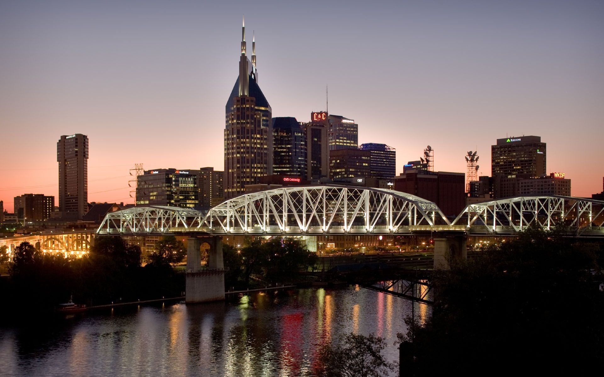 Nashville Skyline, Vacation inspiration, Travel photos, Nashville attractions, 1920x1200 HD Desktop