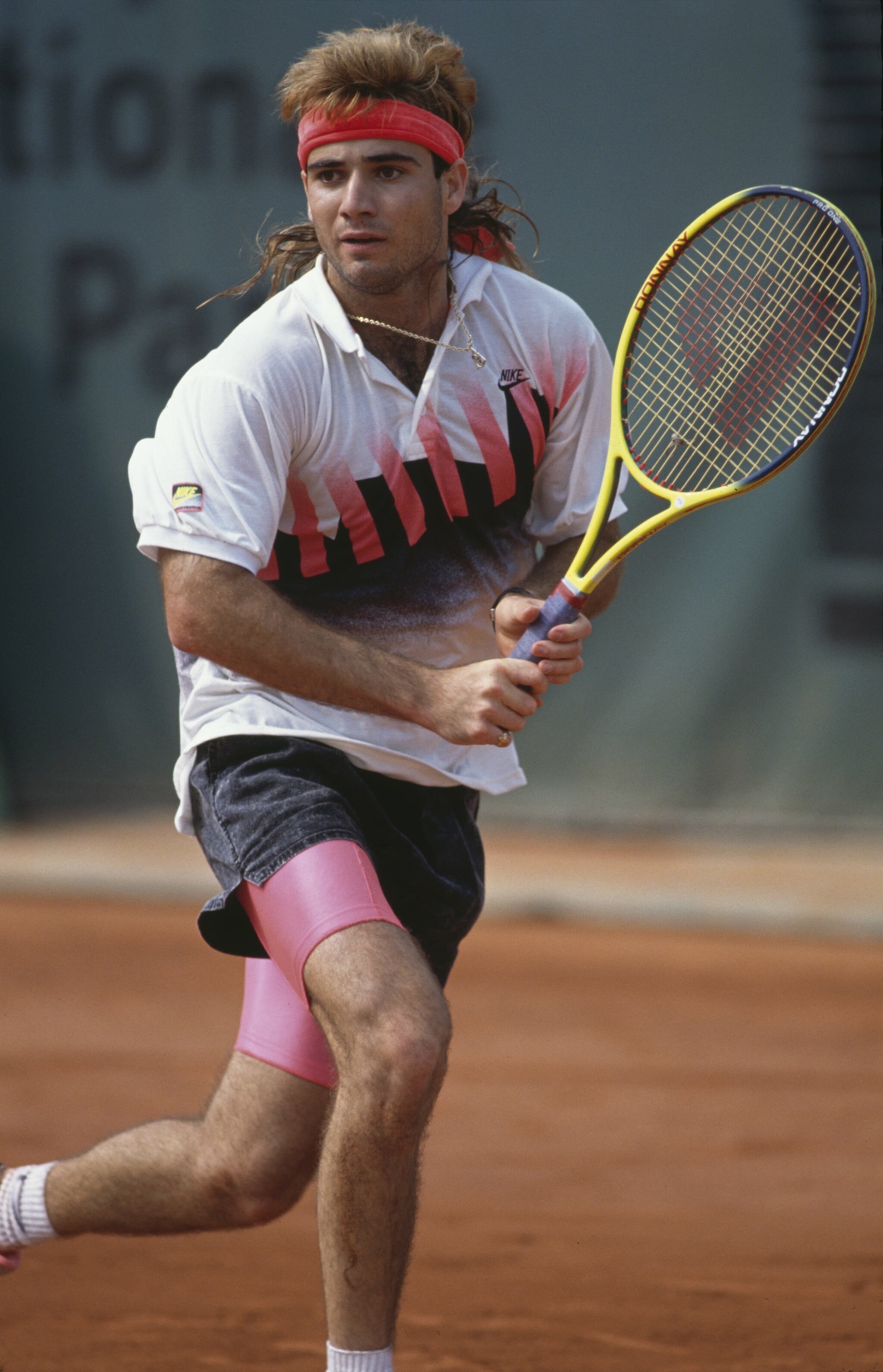 1990 French Open, Andre Agassi Wallpaper, 2050x3190 HD Phone