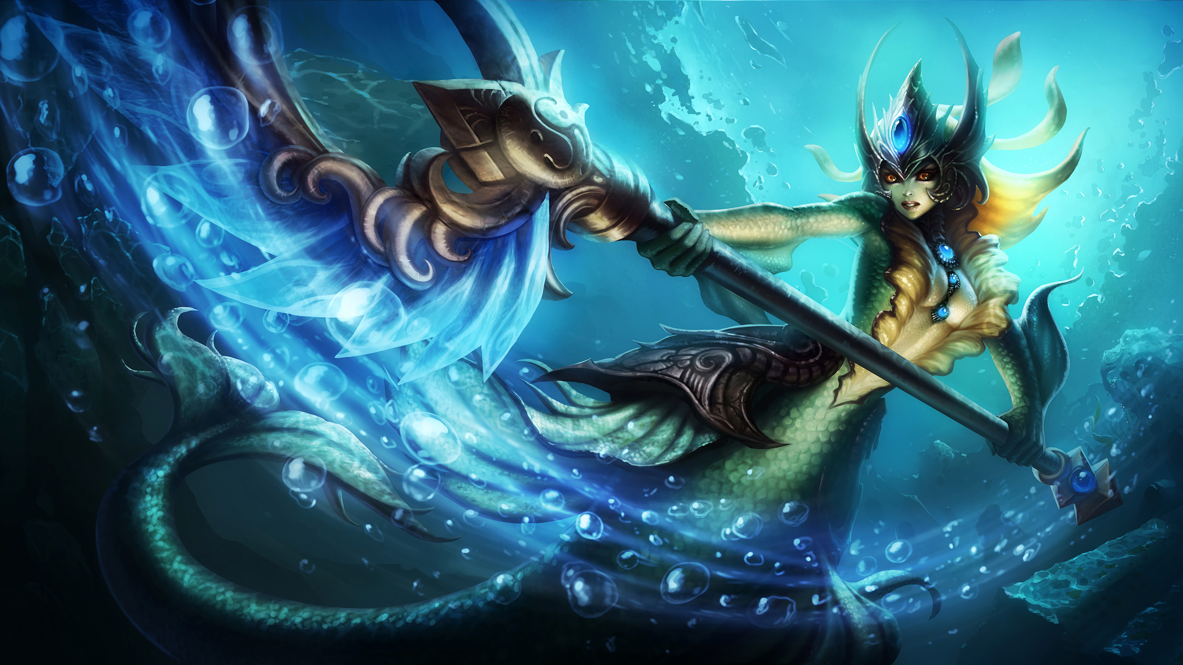 League of Legends, Mermaid Wallpaper, 3840x2160 4K Desktop